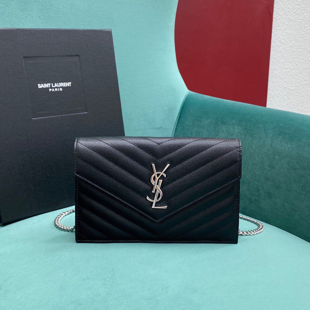 YSL Monogram College Bag-19x4x11CM