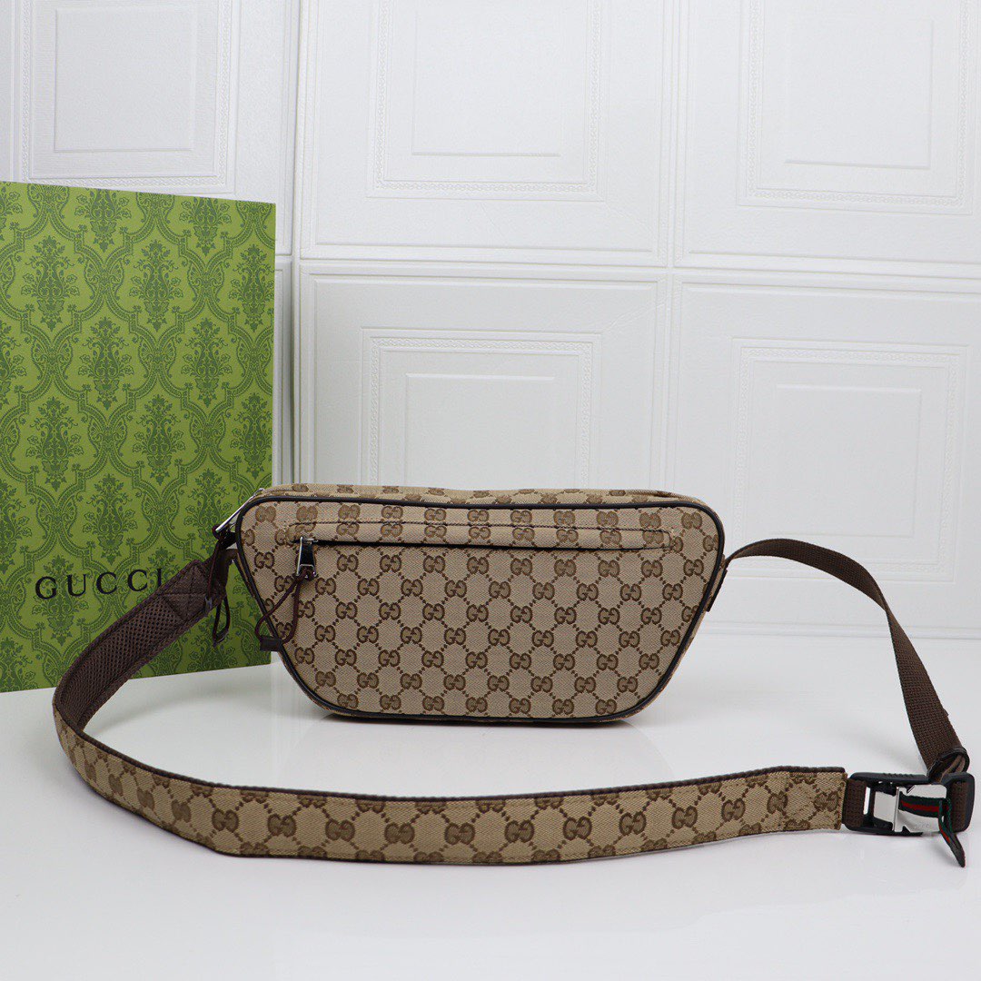 Gucc* GG Belt Bag-34X15X10cm