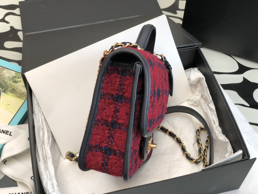 Ch@nel Flap Bag-17*20.5*6CM