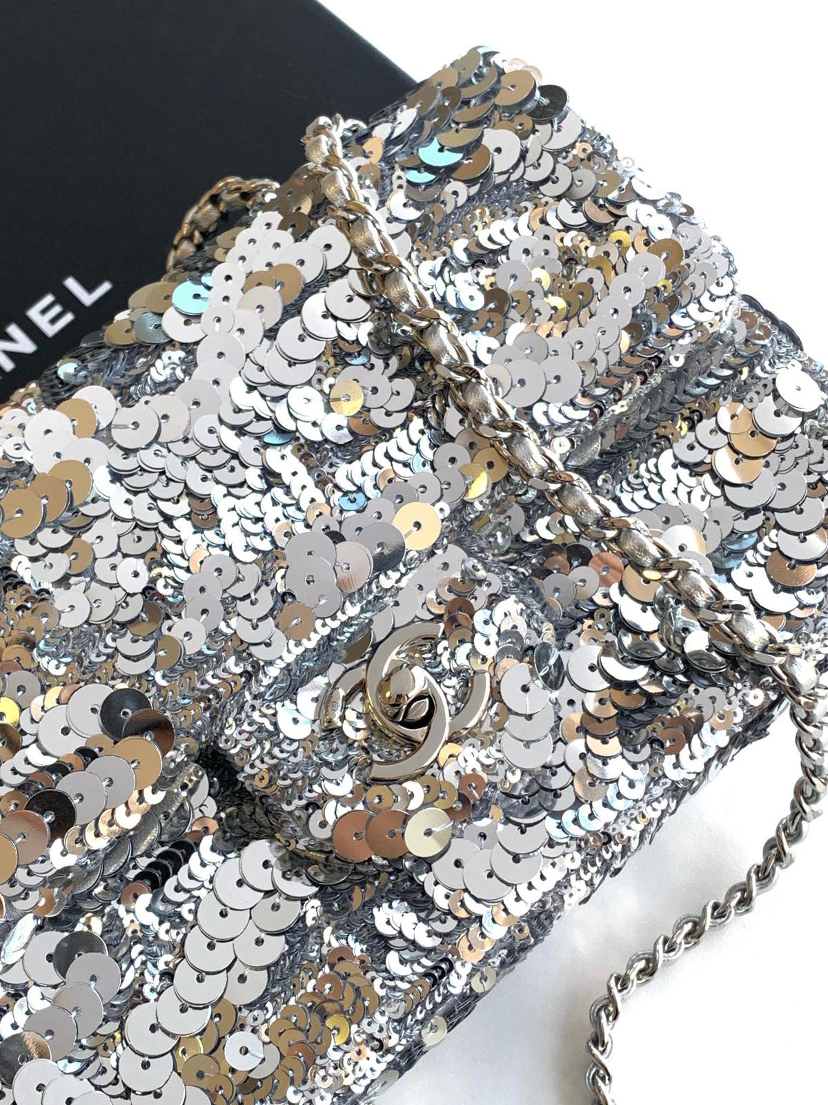 Ch@nel Flap Bag-14*21*8CM