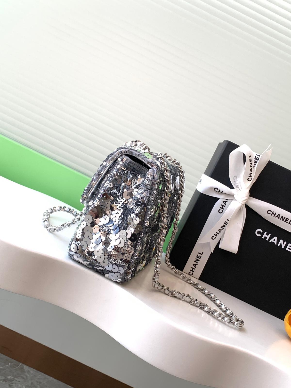 Ch@nel Flap Bag-14*21*8CM