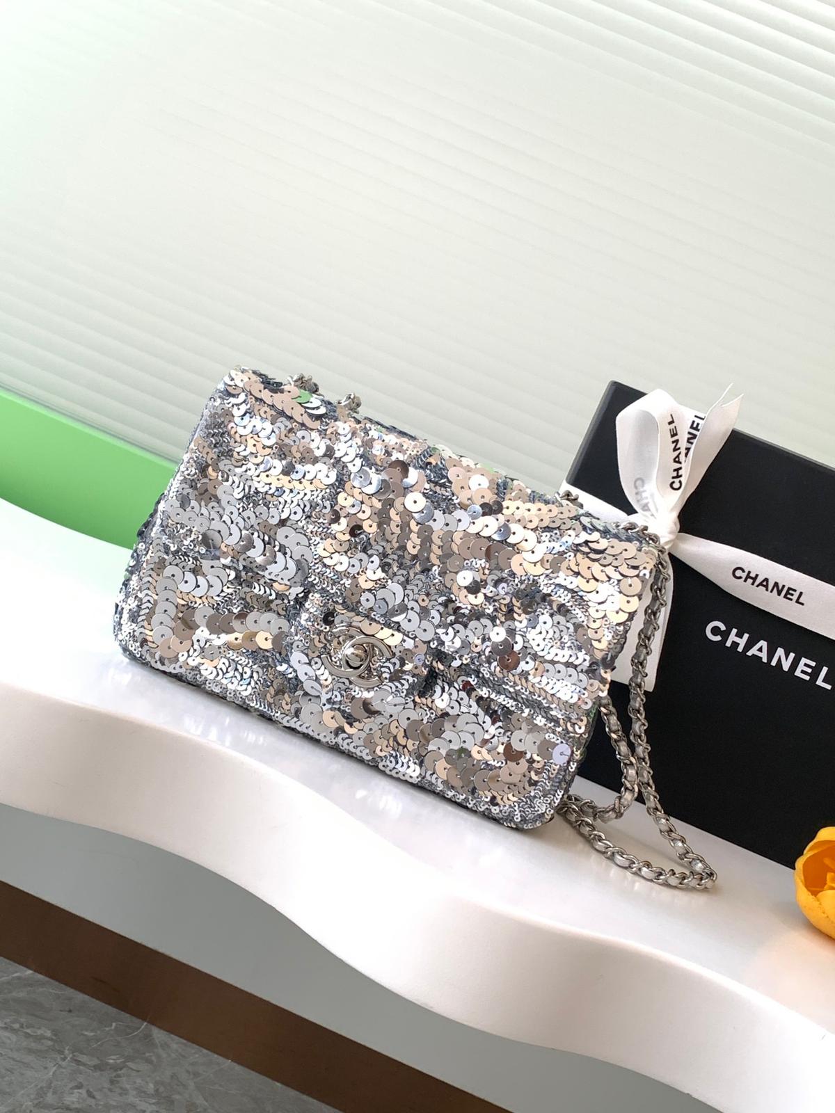 Ch@nel Flap Bag-14*21*8CM