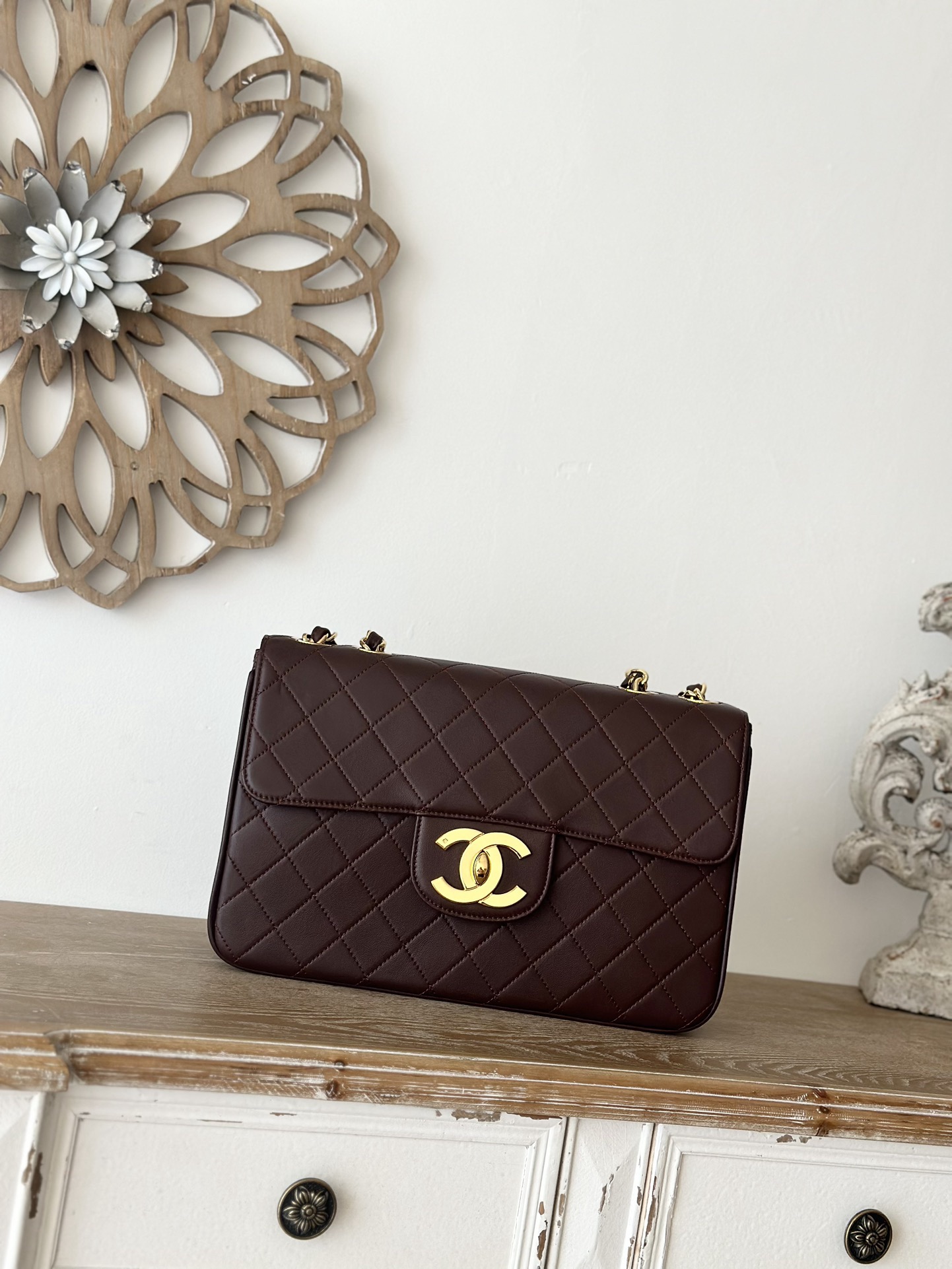 Ch@nel Vintage Flap Bag-30*21*8CM