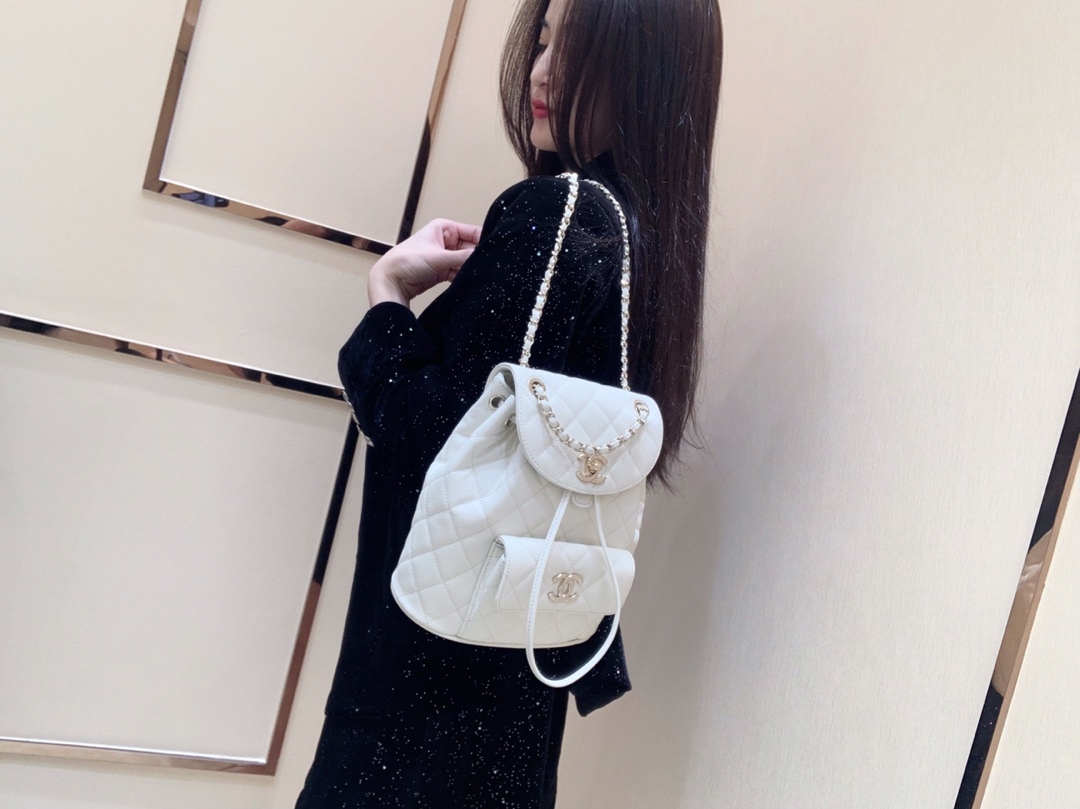Ch@nel Backpack -22.5x24x12CM