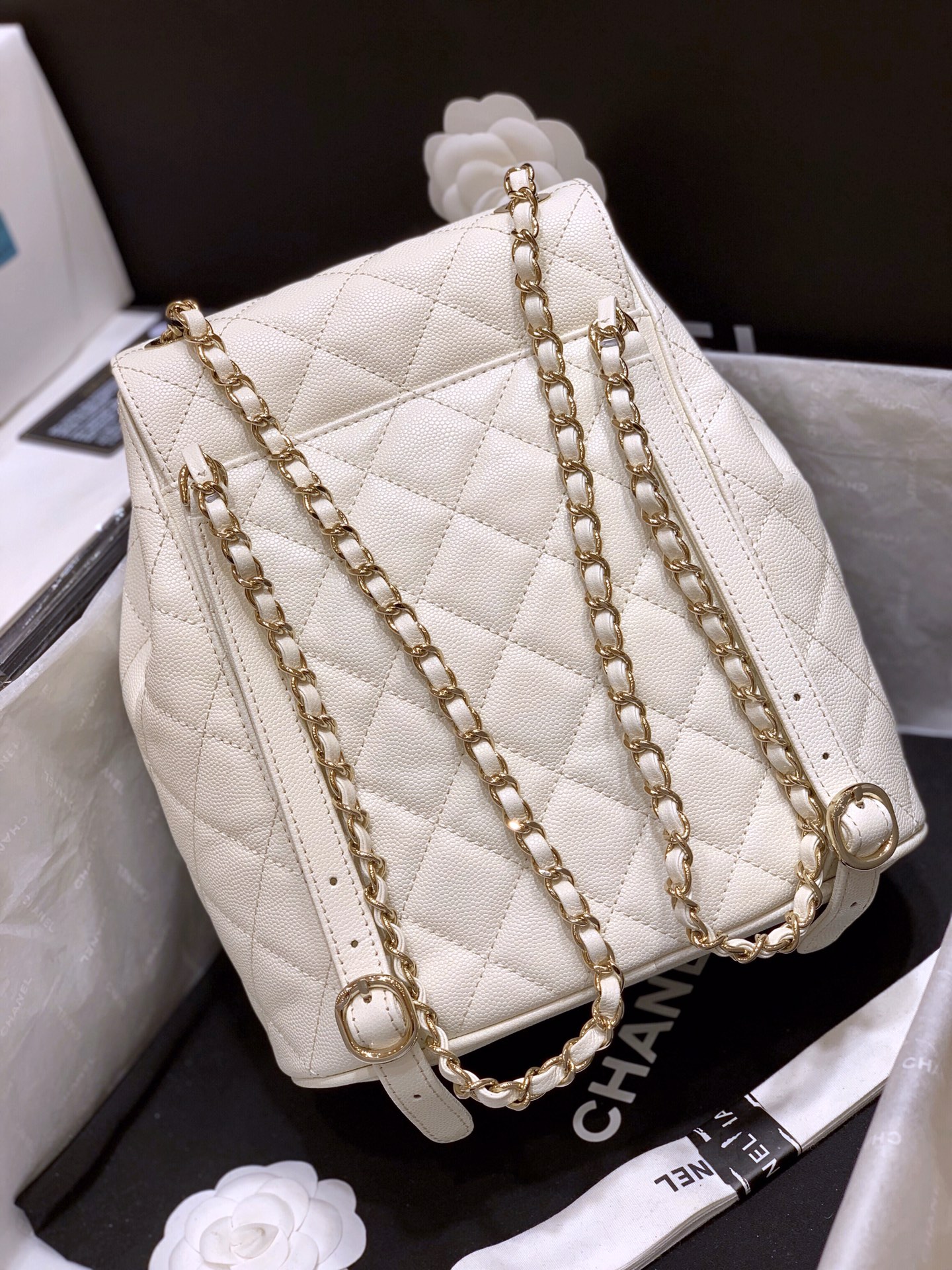 Ch@nel Backpack -22.5x24x12CM