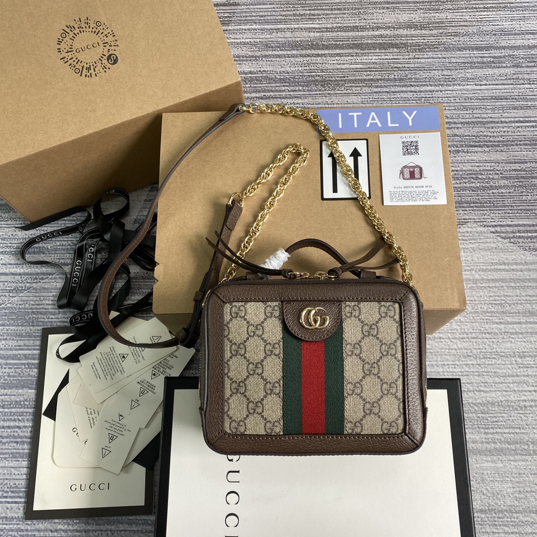 G*u*i ophidia tote-18.5/15/7.5cm