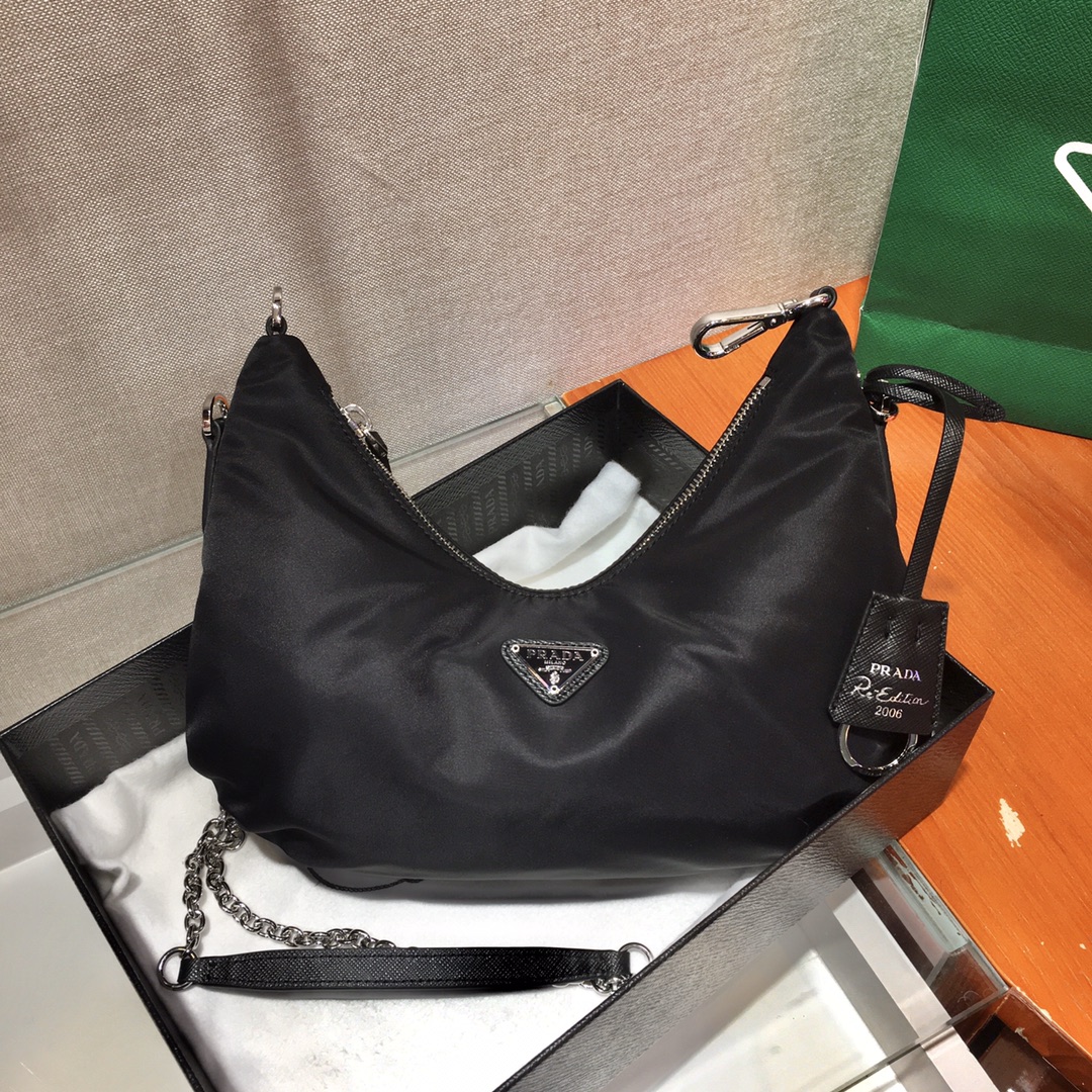 Pra*a hobo bag-1bh172 -24*16*7cm