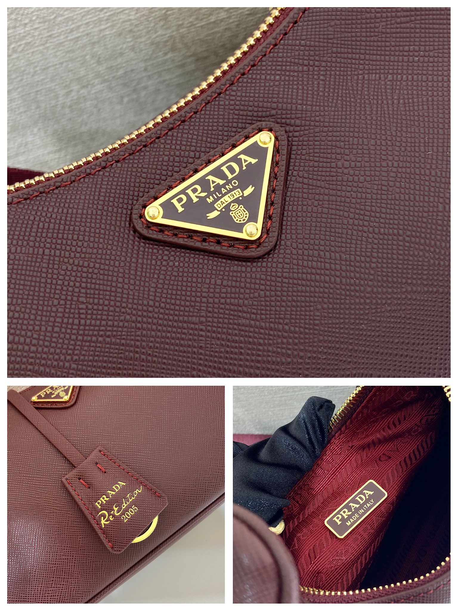 Prada Nylon Hobo Bag-1BH204-22*12*6CM