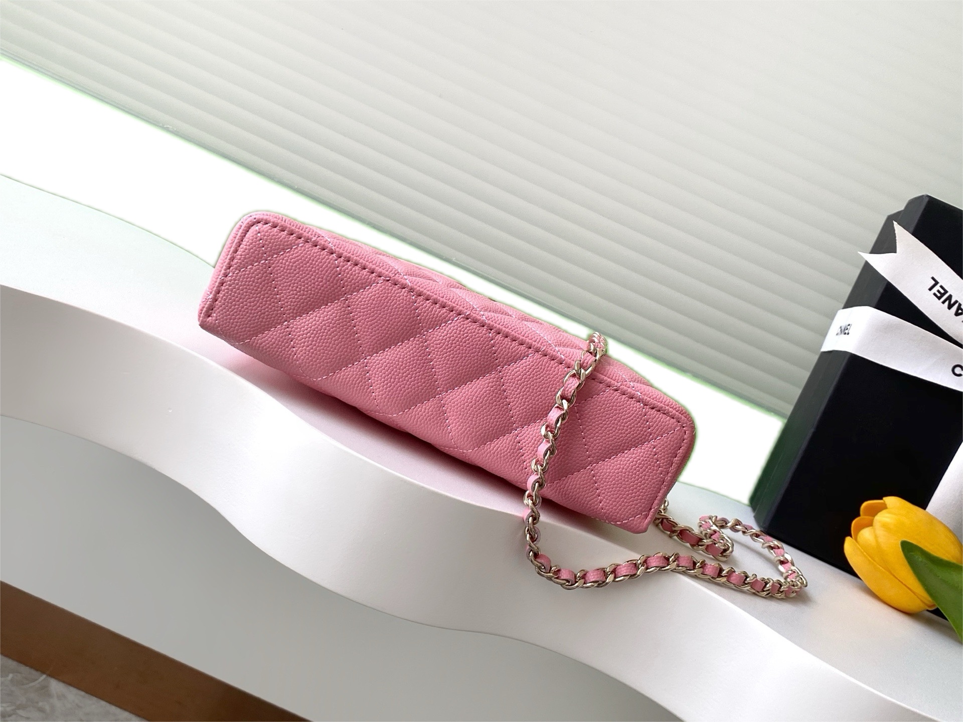Ch@nel Cosmetic Bag-Caviar-18CM