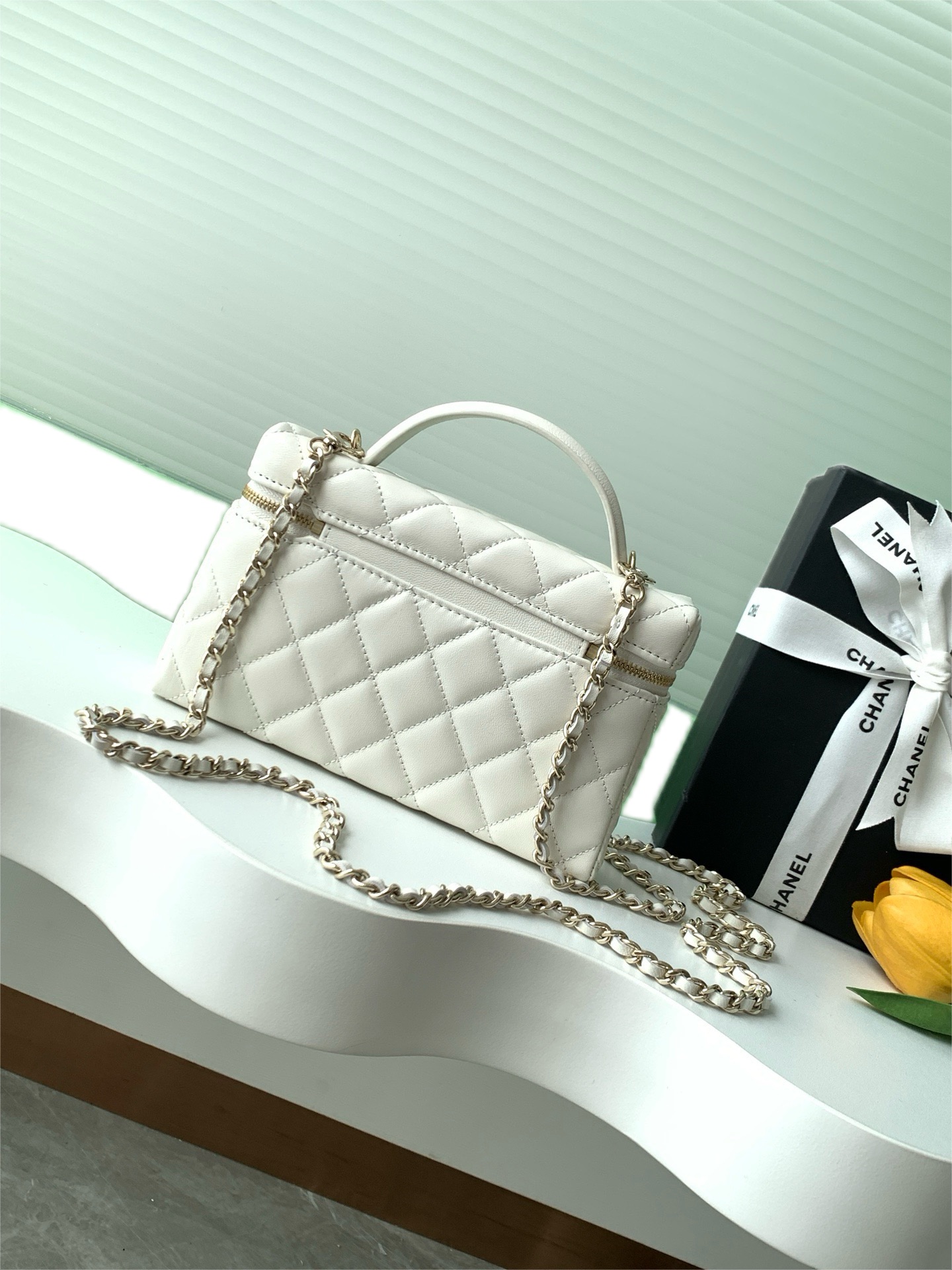 Ch@nel Cosmetic Bag-Caviar-18CM