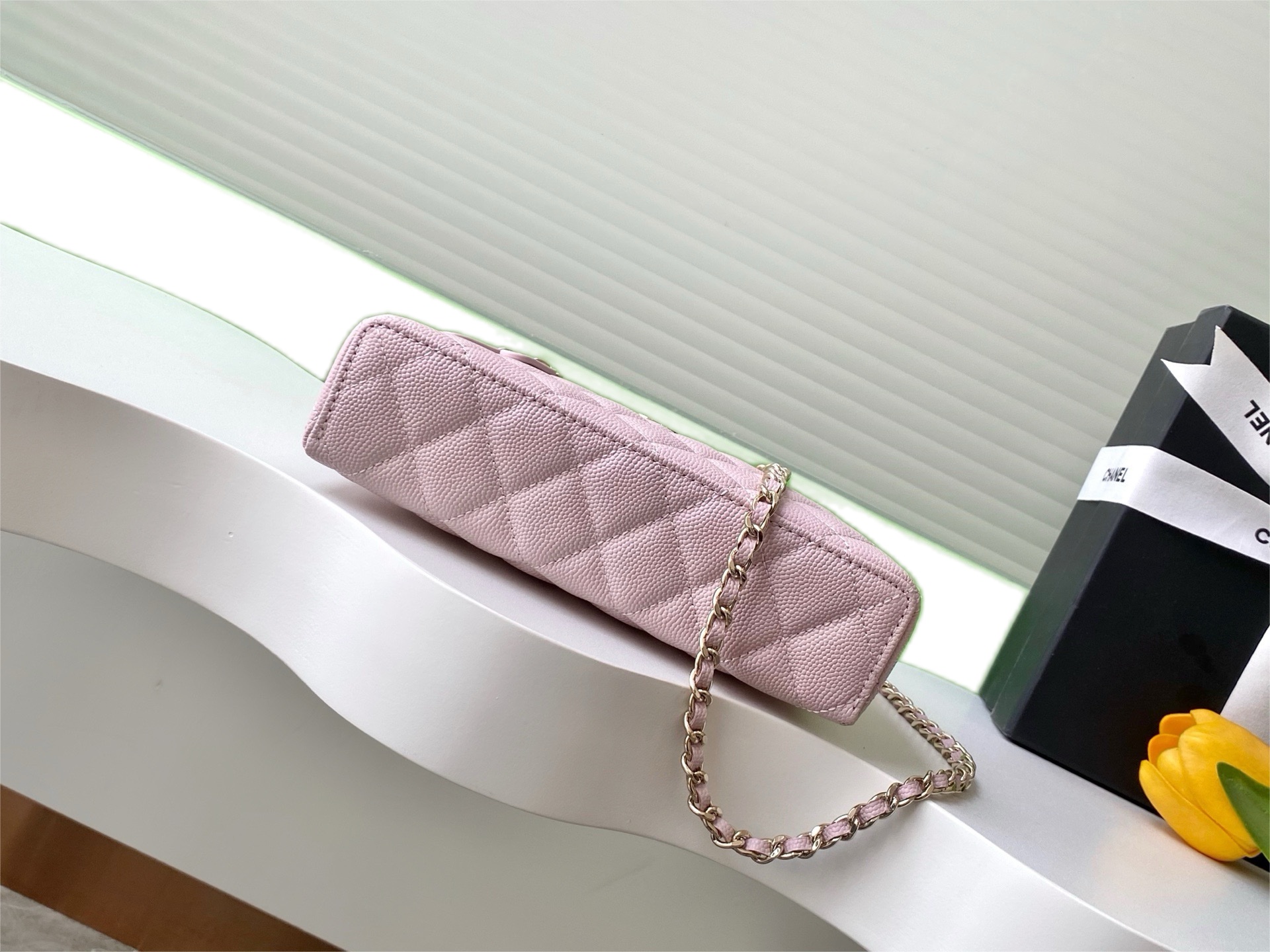 Ch@nel Cosmetic Bag-Caviar-18CM