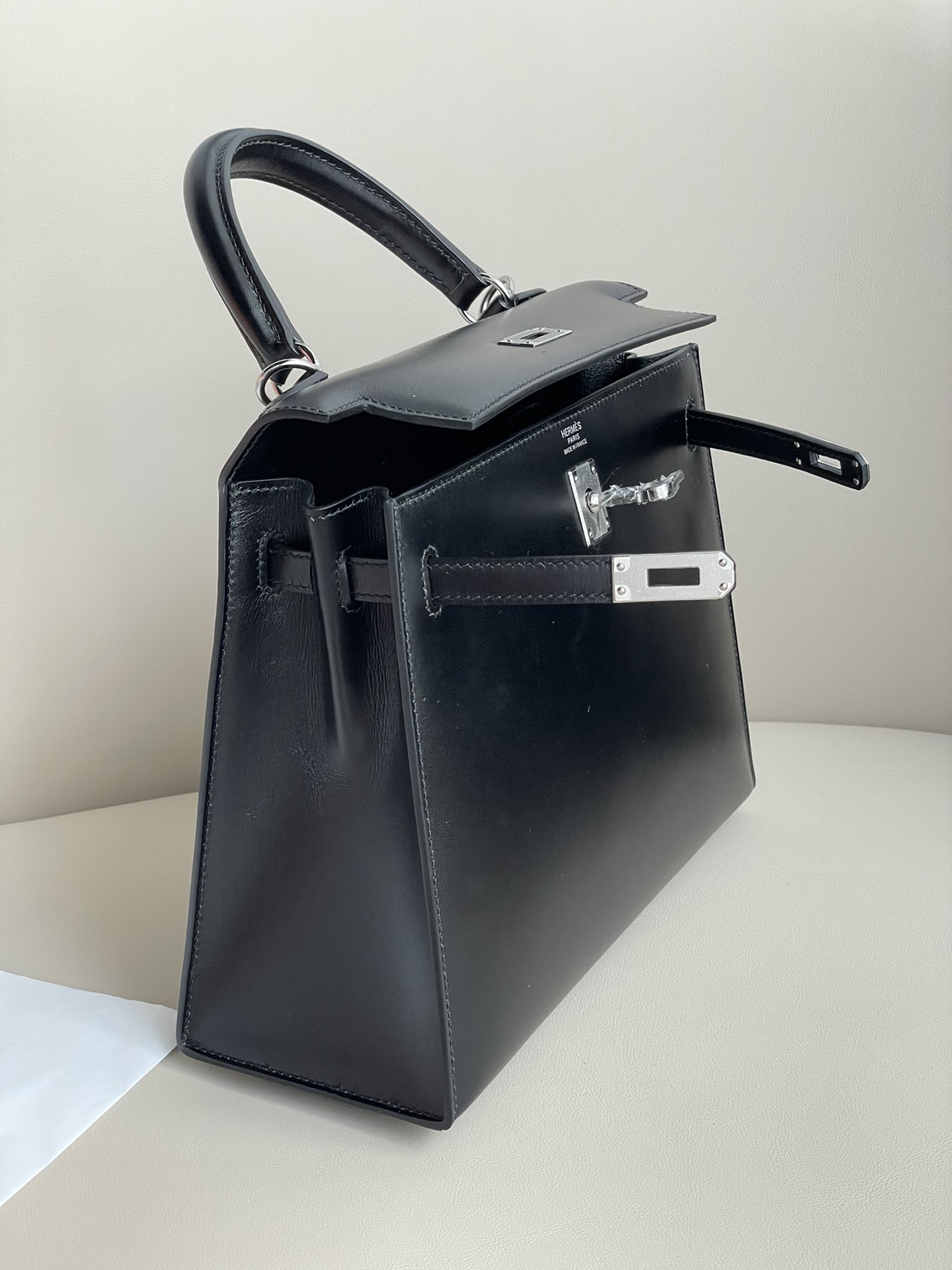 H**mes kelly 25cm-box leather