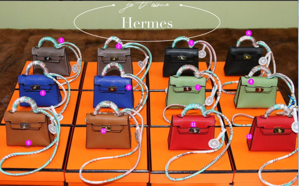 H**mes kelly twilly bag charm