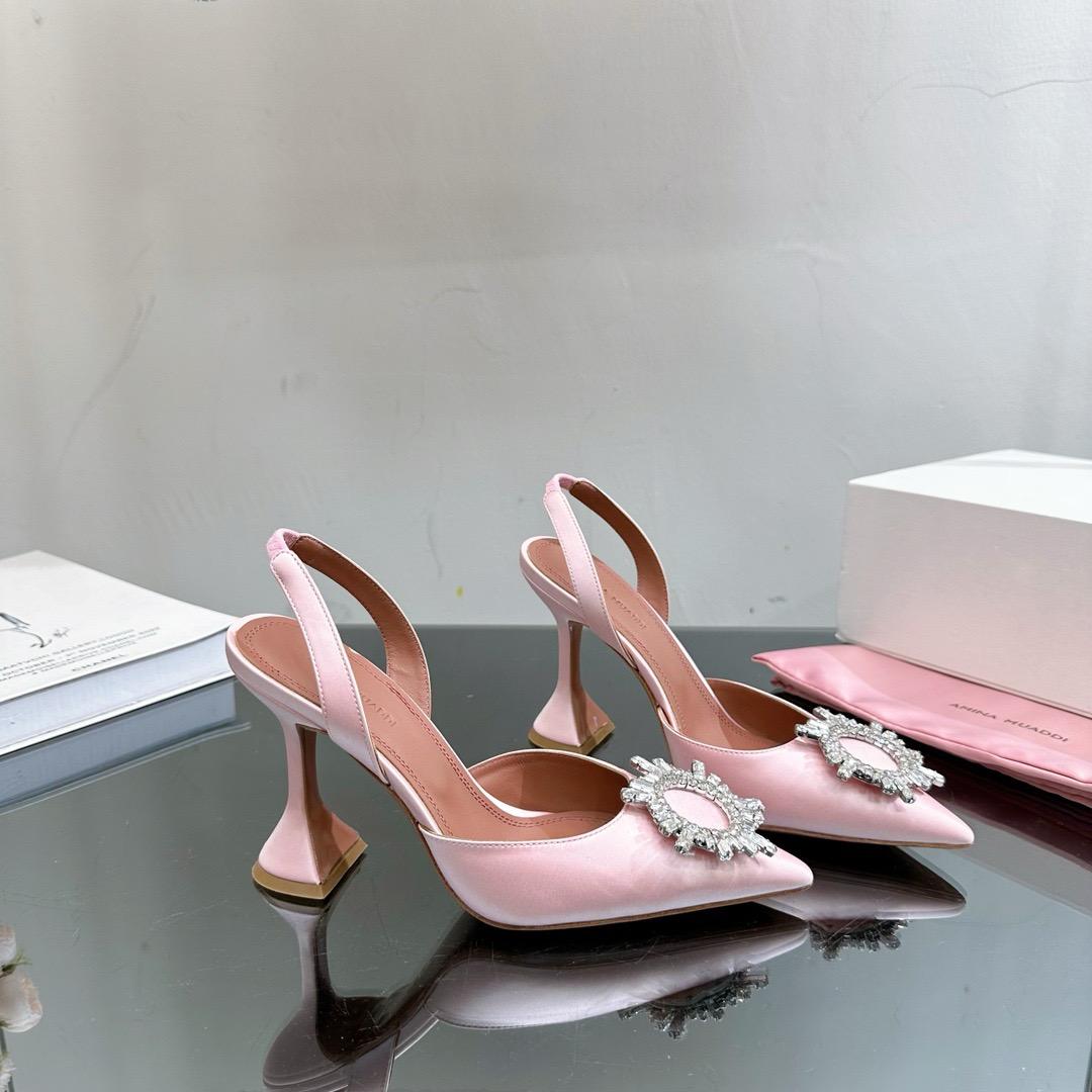 Amina Muaddi Heel-10CM