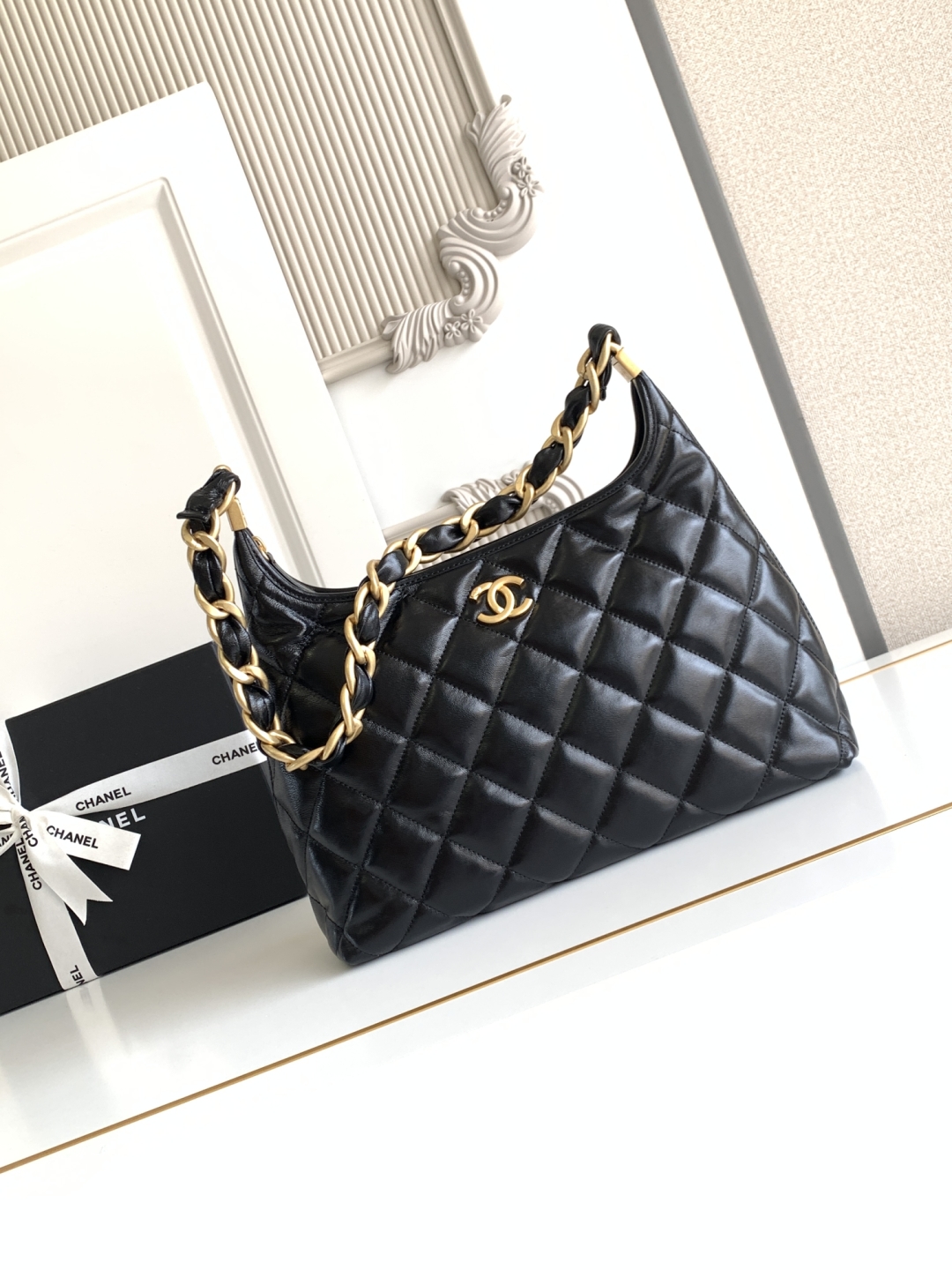 Ch@nel 2025SS Hobo Bag-32x30x12CM