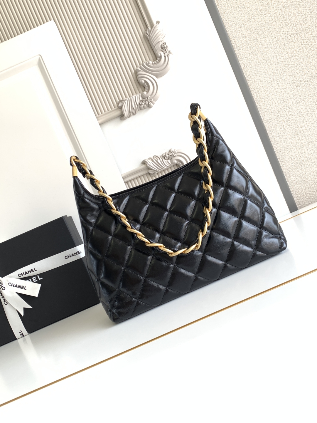 Ch@nel 2025SS Hobo Bag-32x30x12CM
