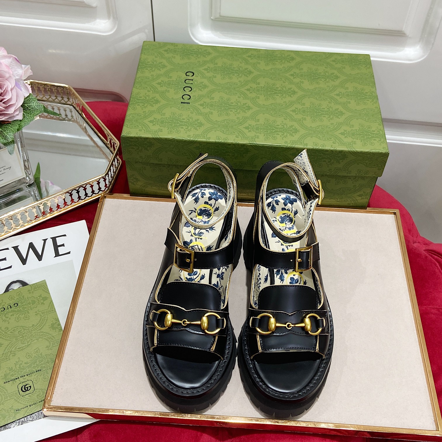 G*u*i sandals-6cm