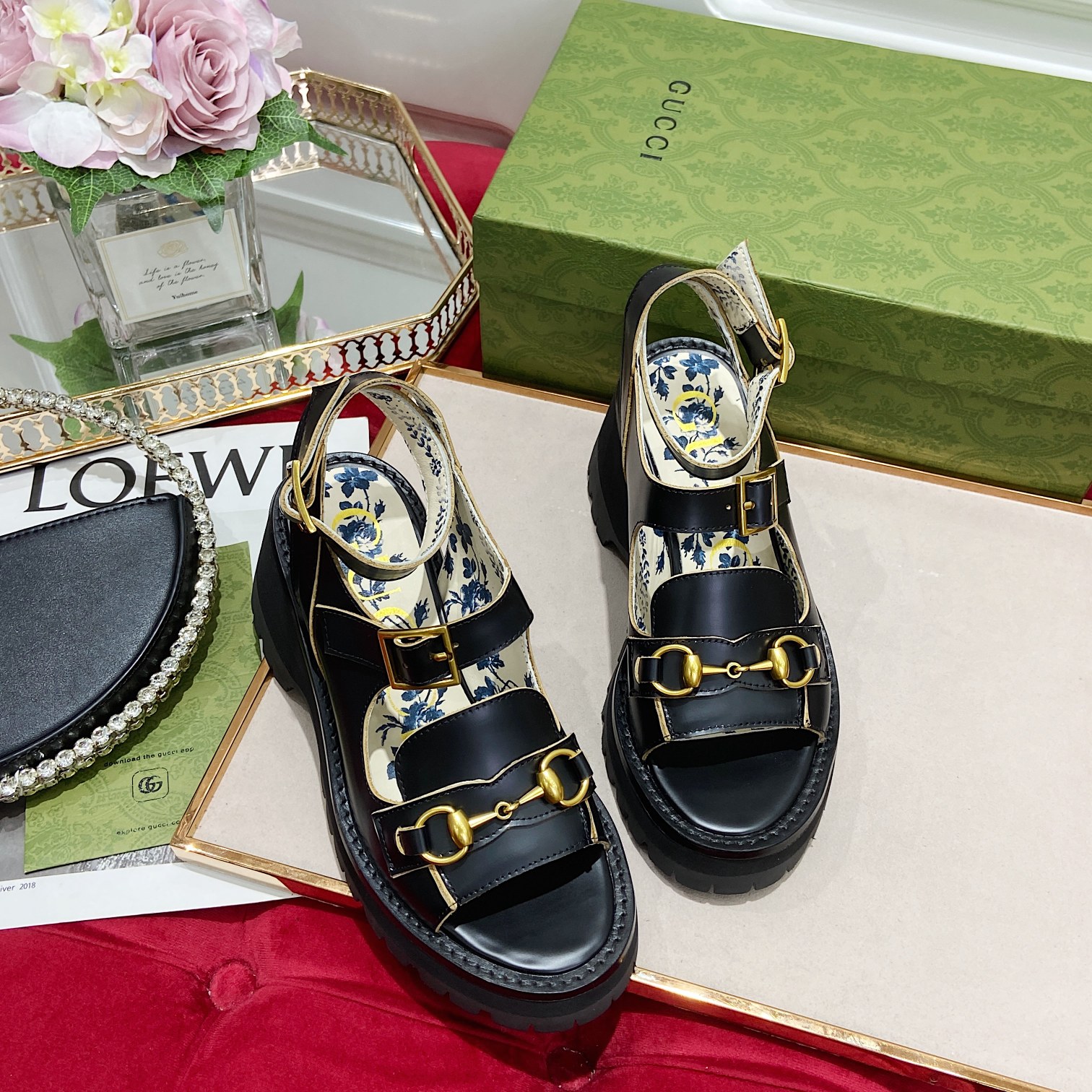 G*u*i sandals-6cm