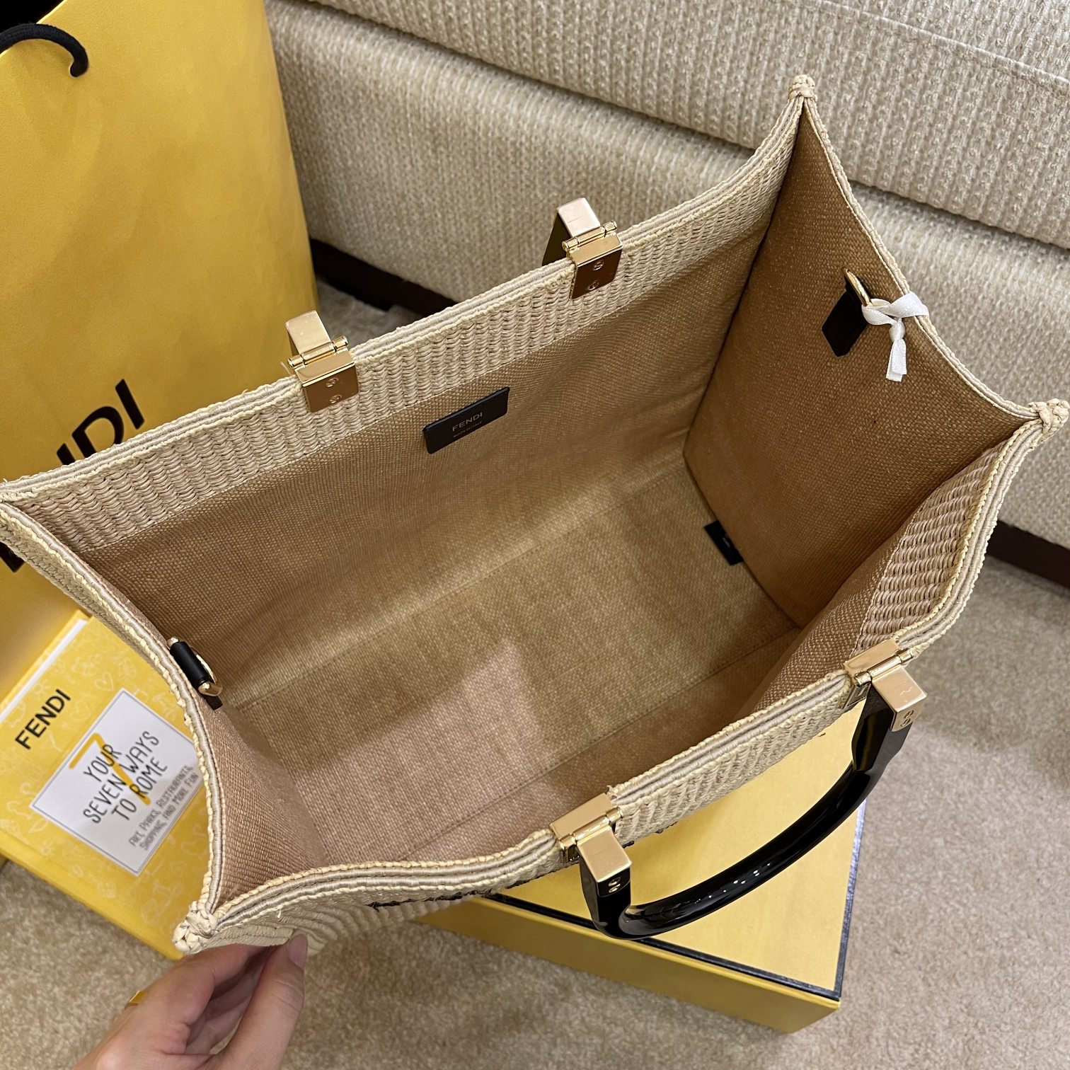 F**di sunshine tote-31x17x35cm