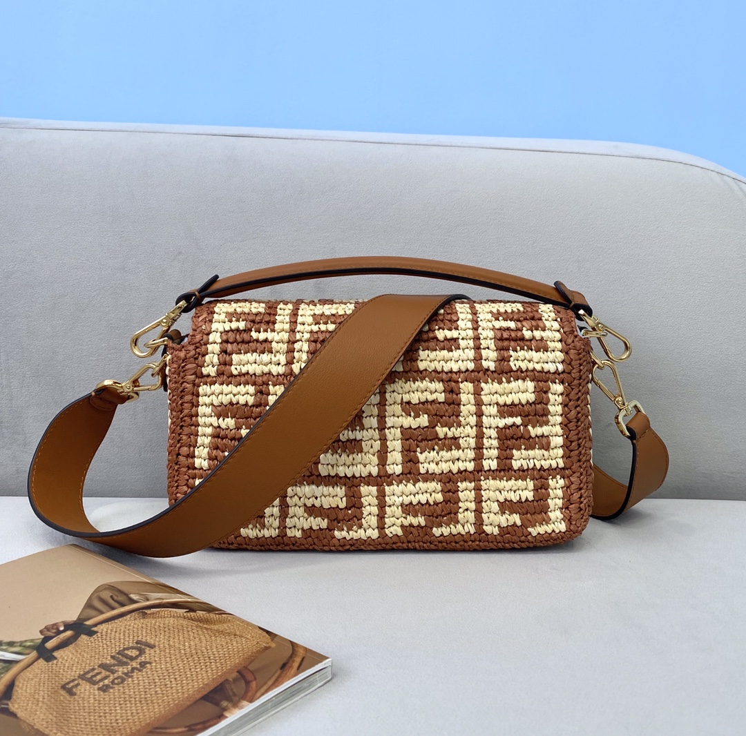 F**di medium baguette bag-26x15x4cm