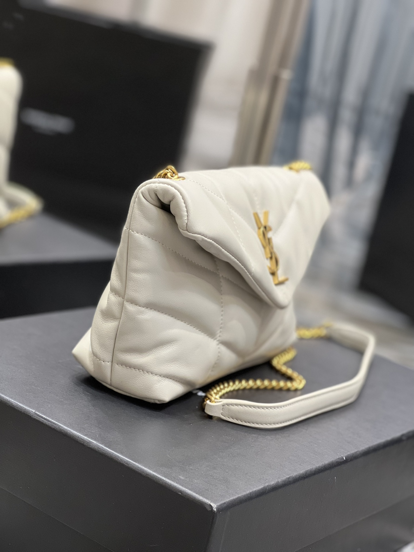 Y*L loulou puffer-lambskin leather