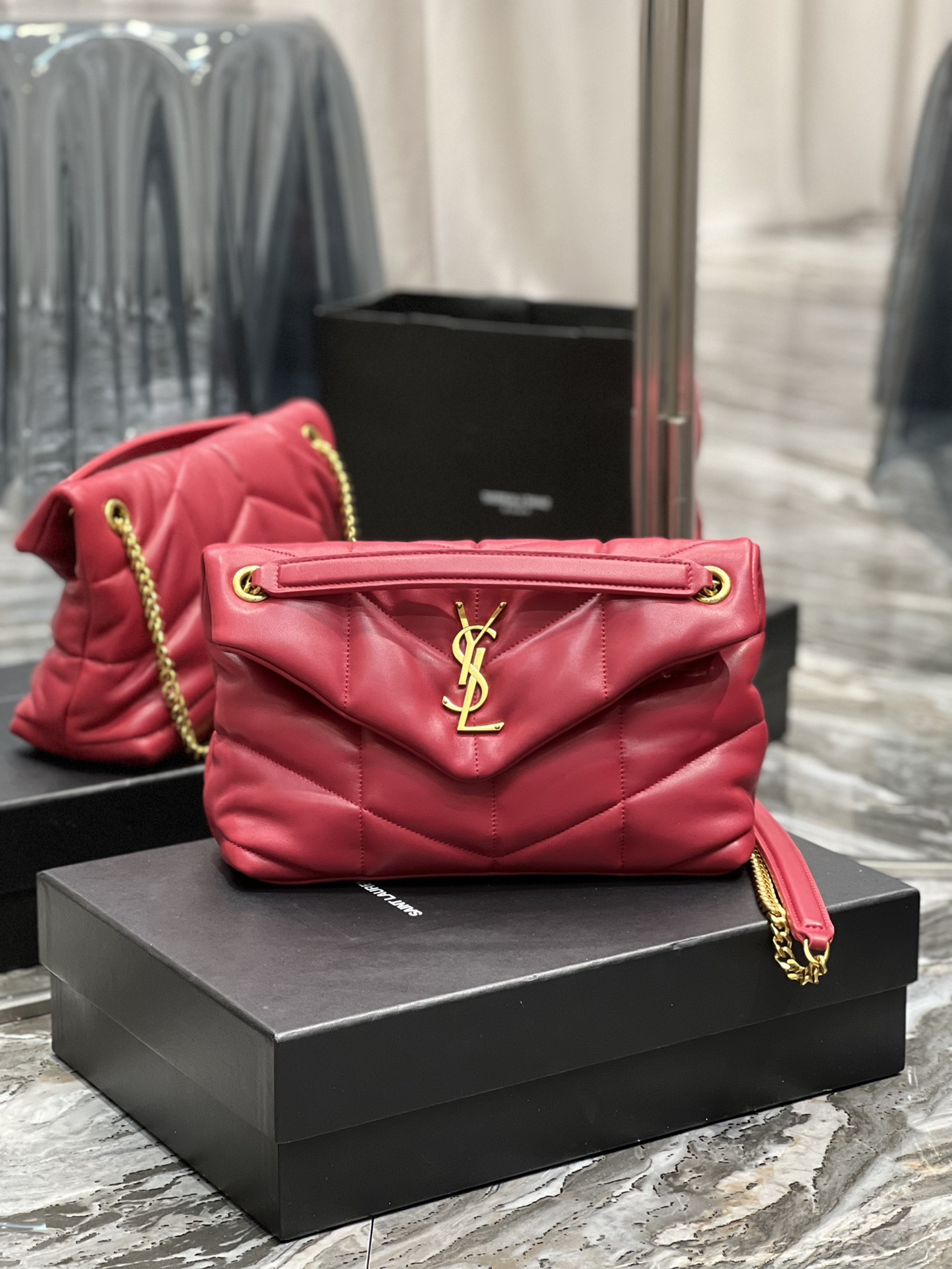 Y*L loulou puffer-lambskin leather