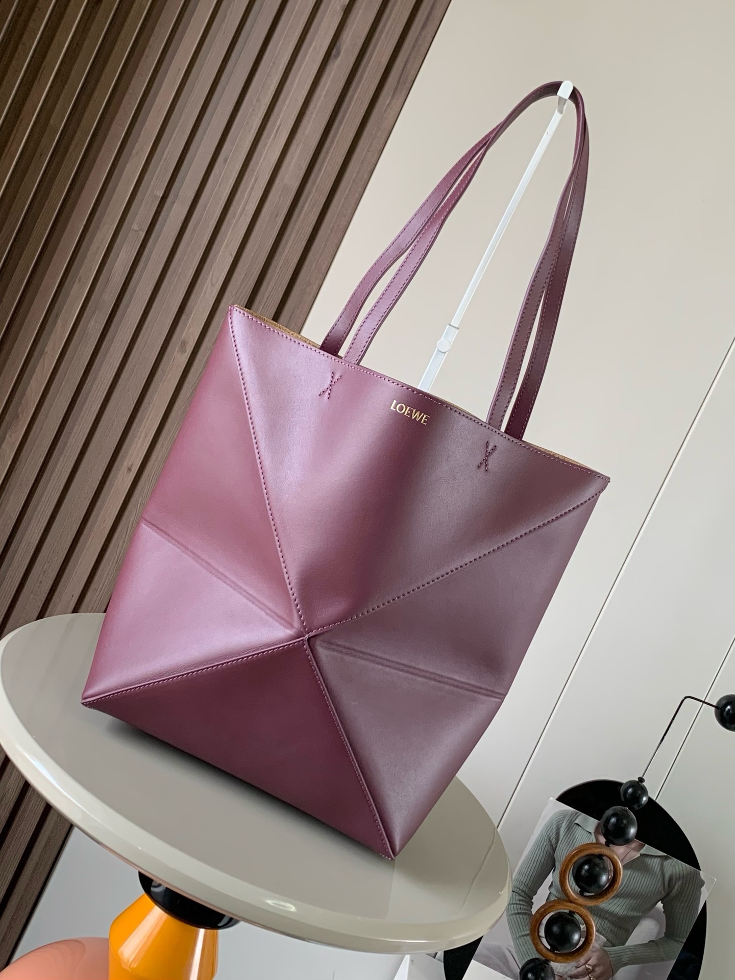 Puzzle Fold Tote Bag -25.5*14.5*31.5CＭ