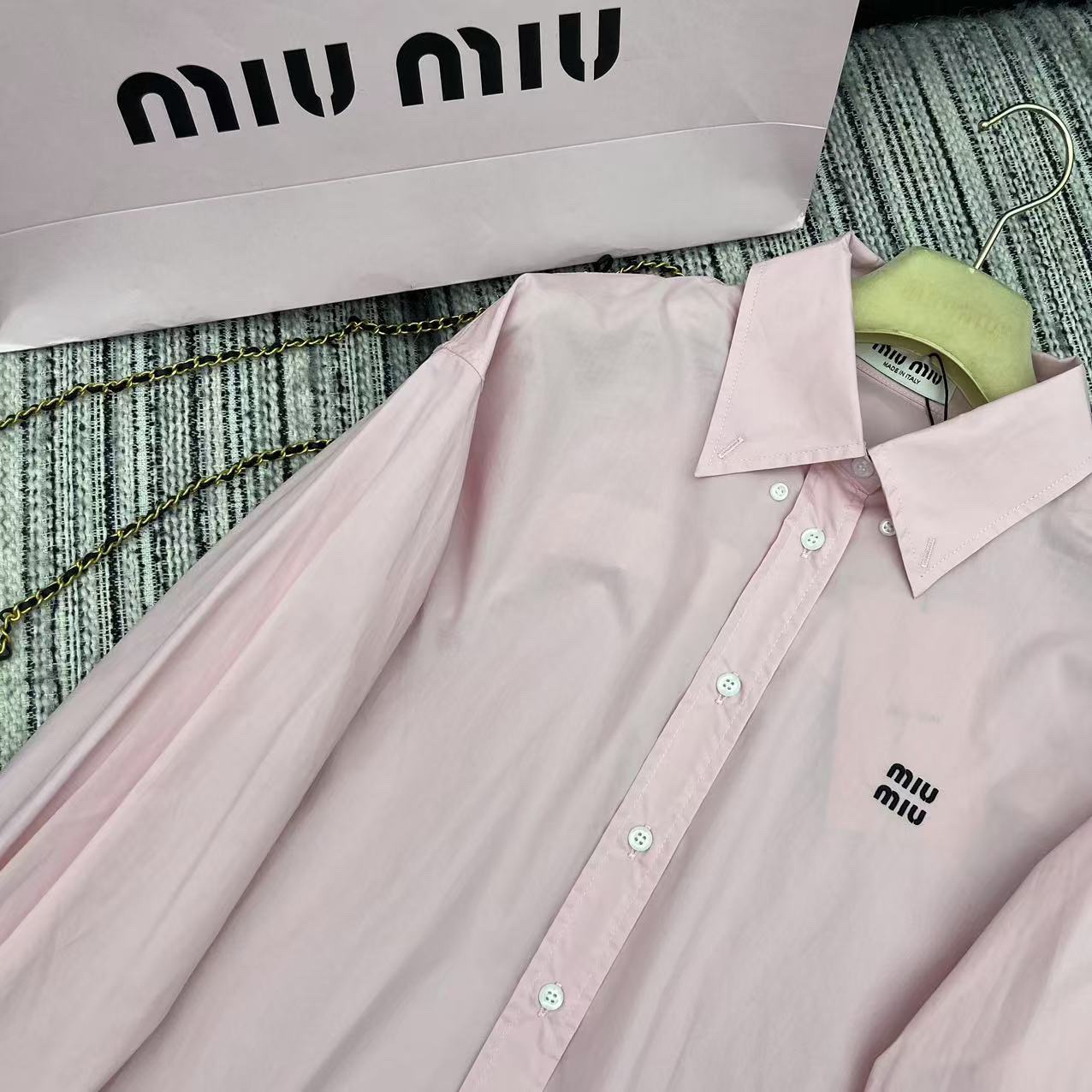 MiuMiu Pink Poplin Shirt