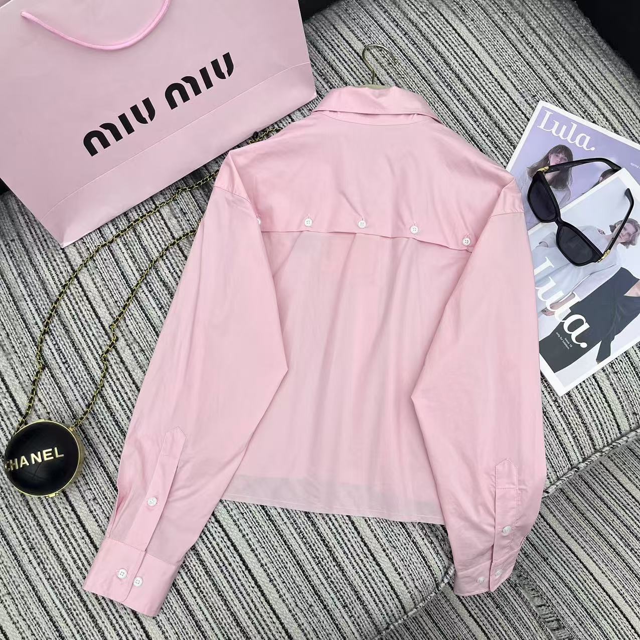 MiuMiu Pink Poplin Shirt