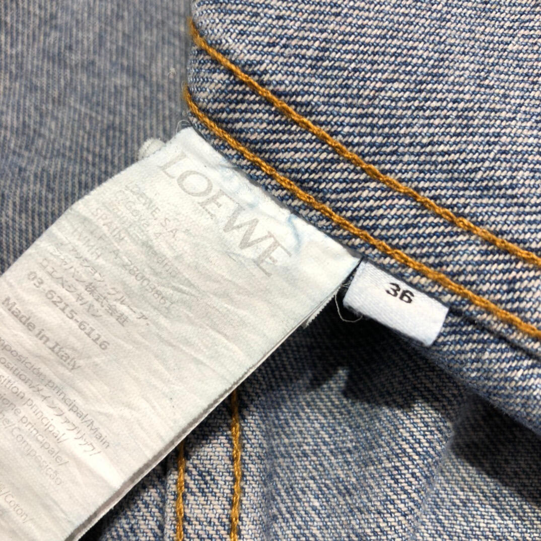 Loewe Anagram Jacket In Denim Blue