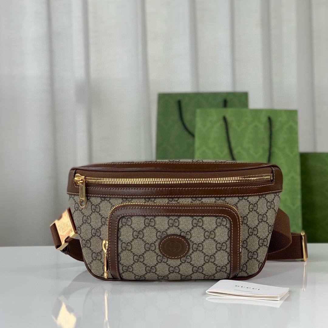 Gucci GG Supreme Monogram Textured Bag-28*15*4CM
