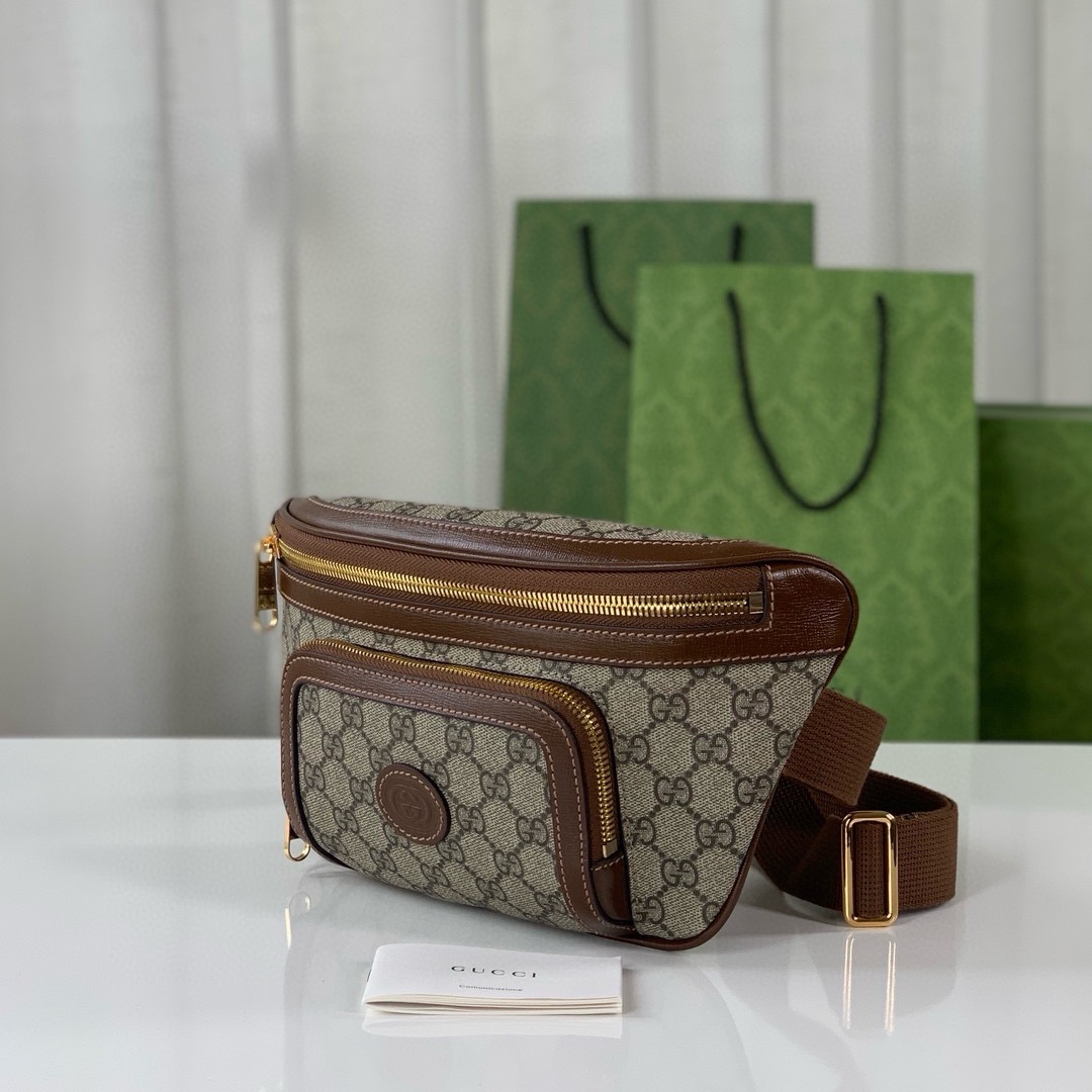 Gucci GG Supreme Monogram Textured Bag-28*15*4CM
