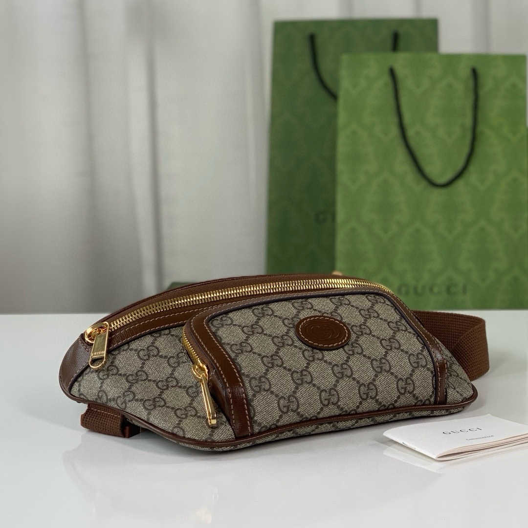 Gucci GG Supreme Monogram Textured Bag-28*15*4CM
