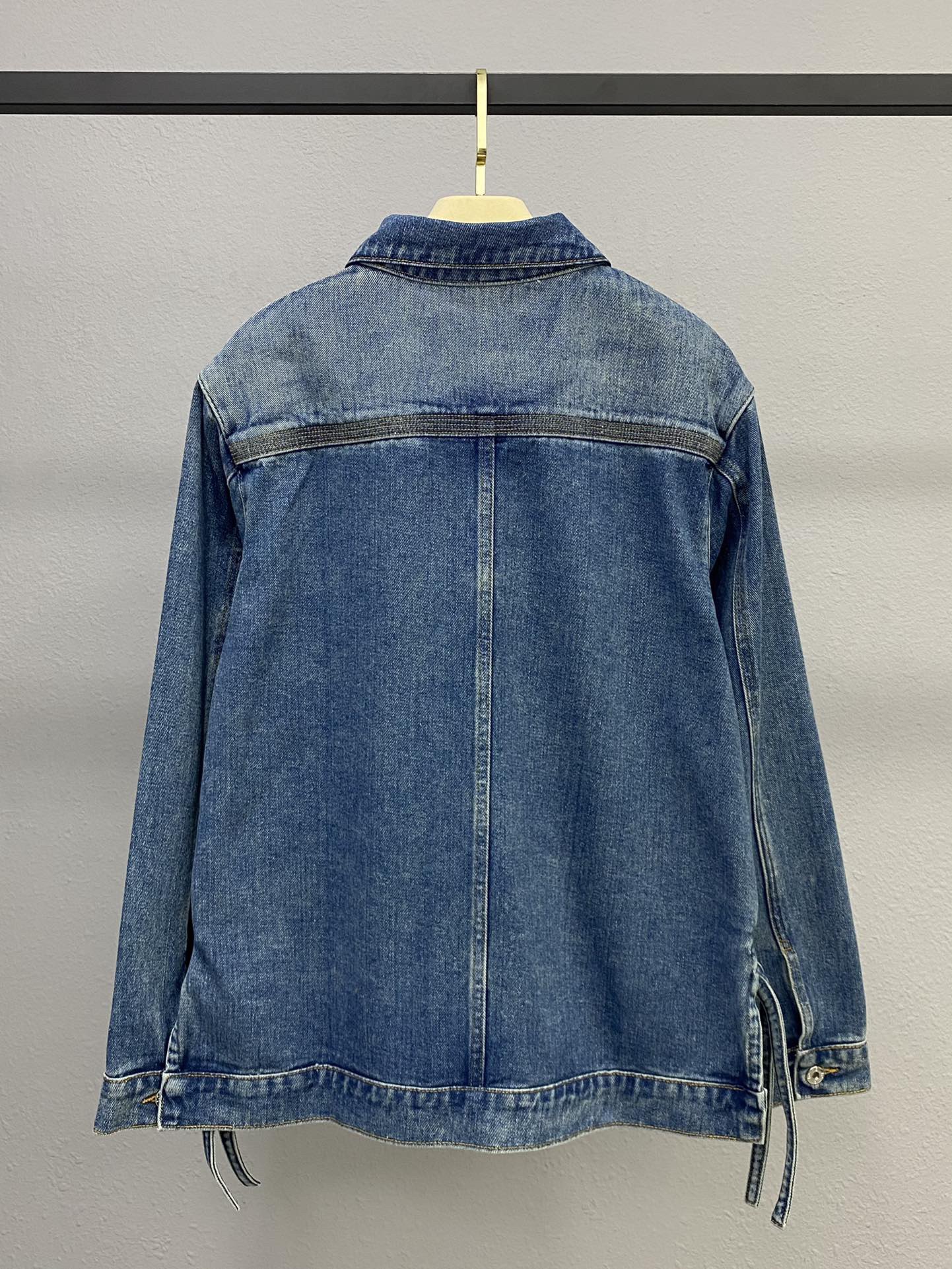 LOEWE Anagram-debossed denim jacket