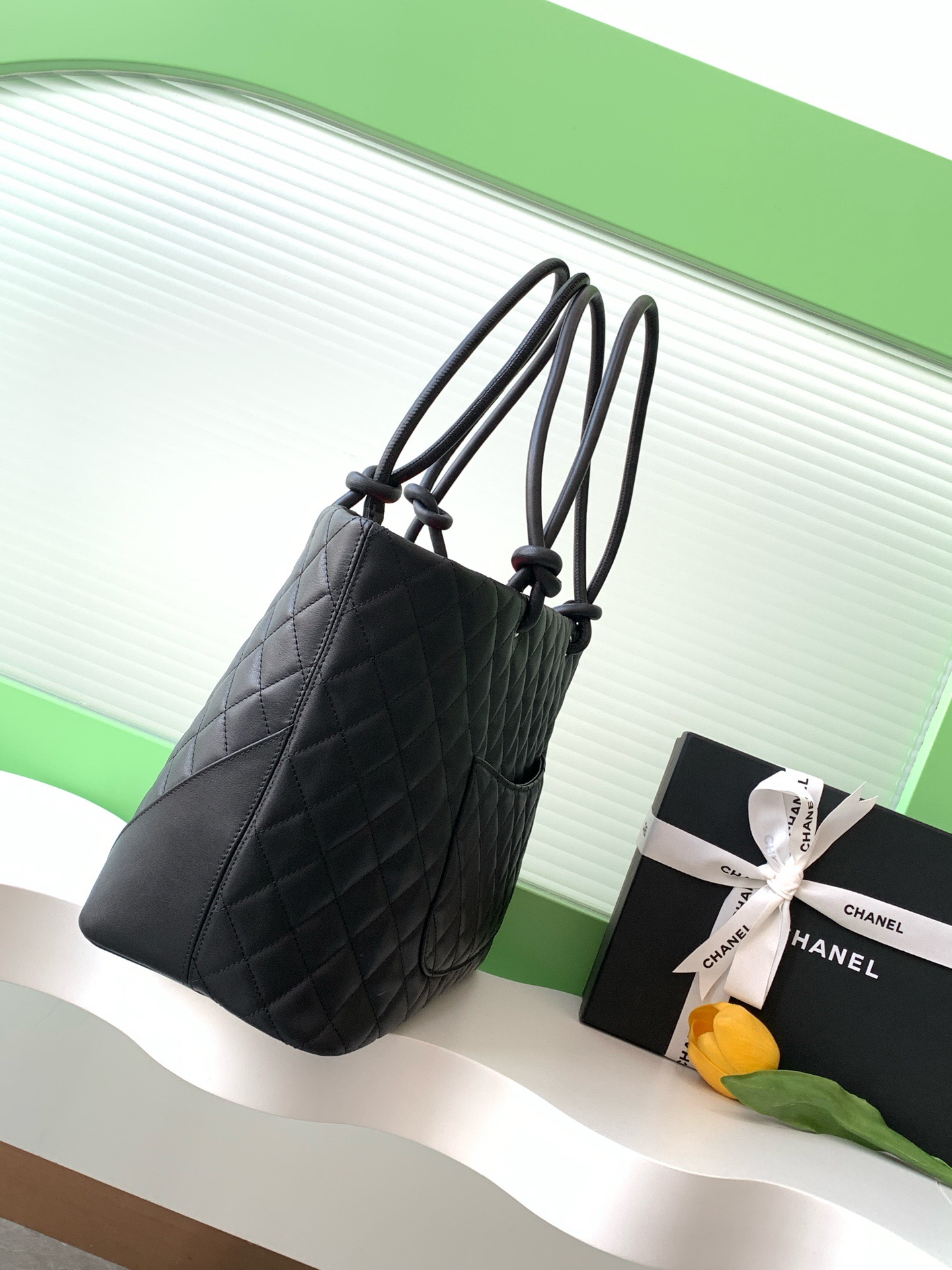 Ch@nel Cambon Line Coco Mark Large Tote Shoulder Bag -30*25*15CM