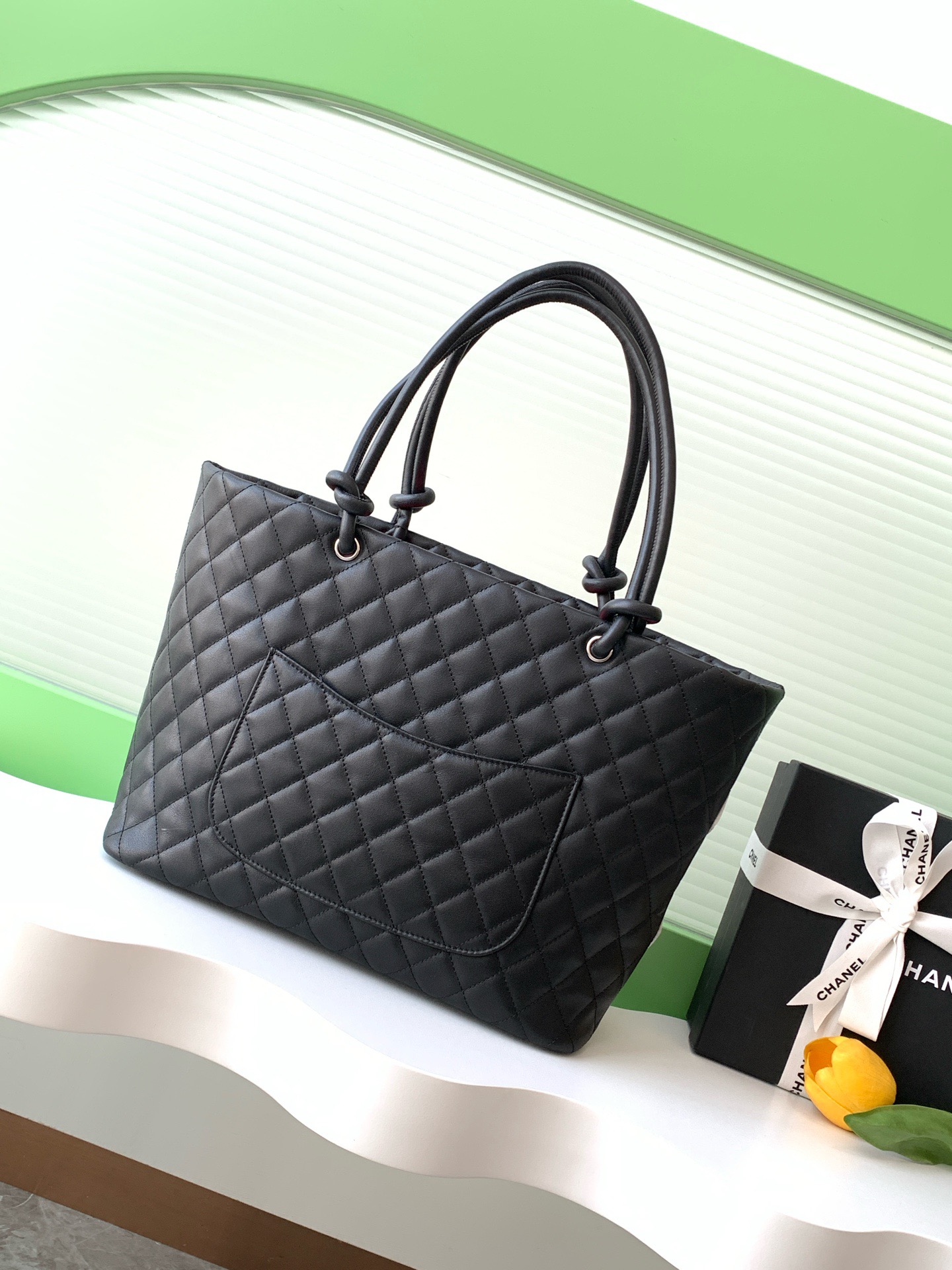 Ch@nel Cambon Line Coco Mark Large Tote Shoulder Bag -30*25*15CM
