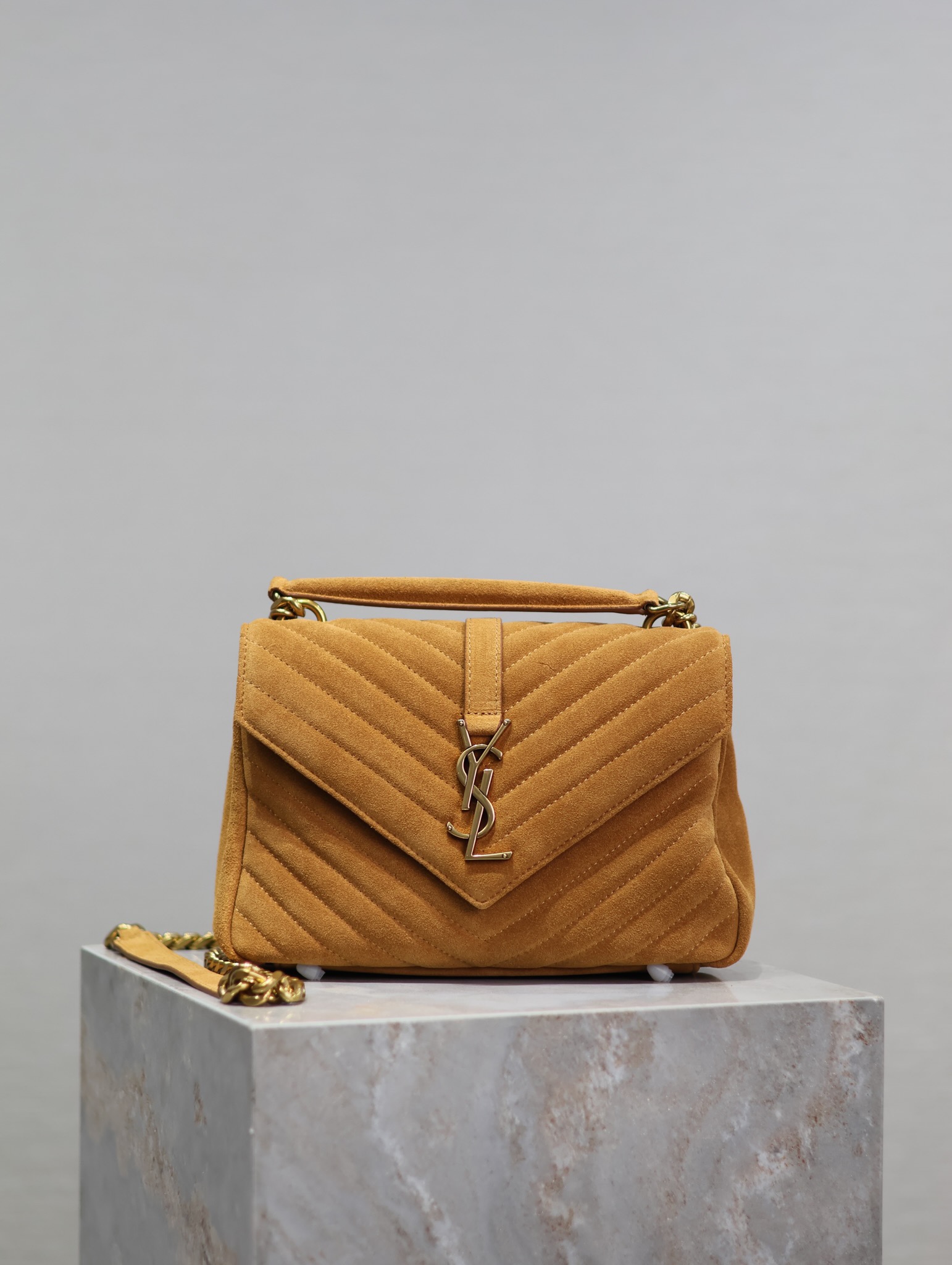 YS L Monogram College Bag-24*17*7CM