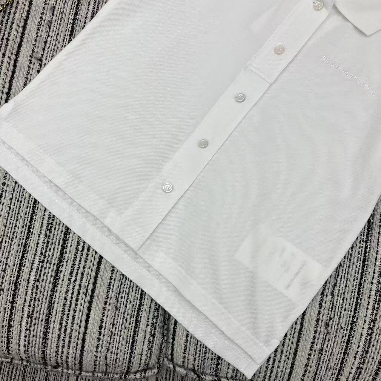 Alexanderwang.t Polo Collar Short Sleeves Cardigan