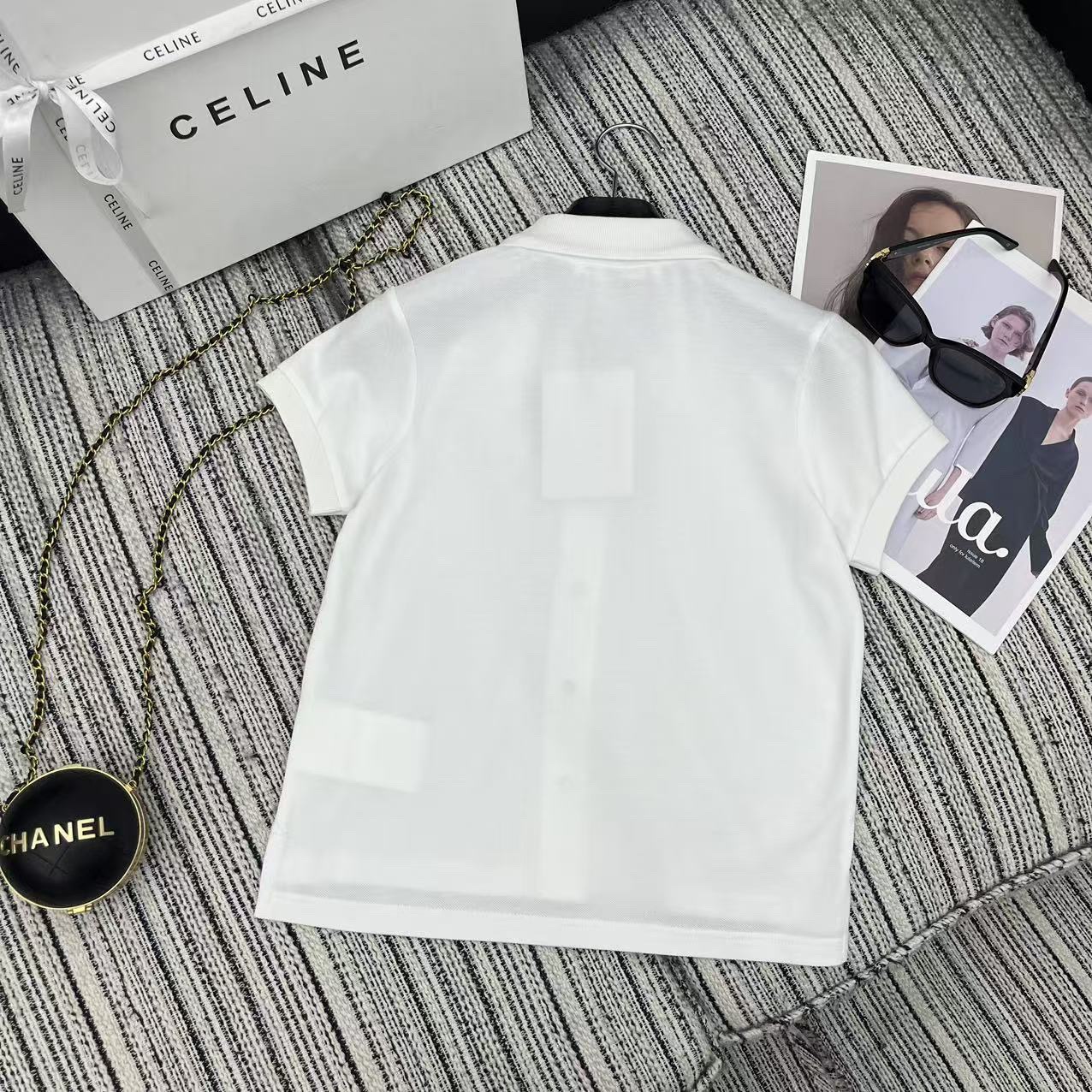 Alexanderwang.t Polo Collar Short Sleeves Cardigan