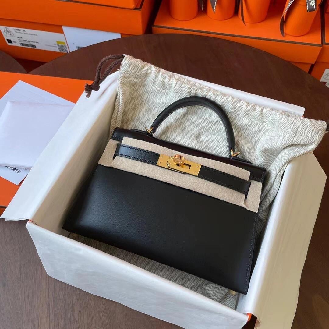 Hermès Mini Kelly With Box Leather