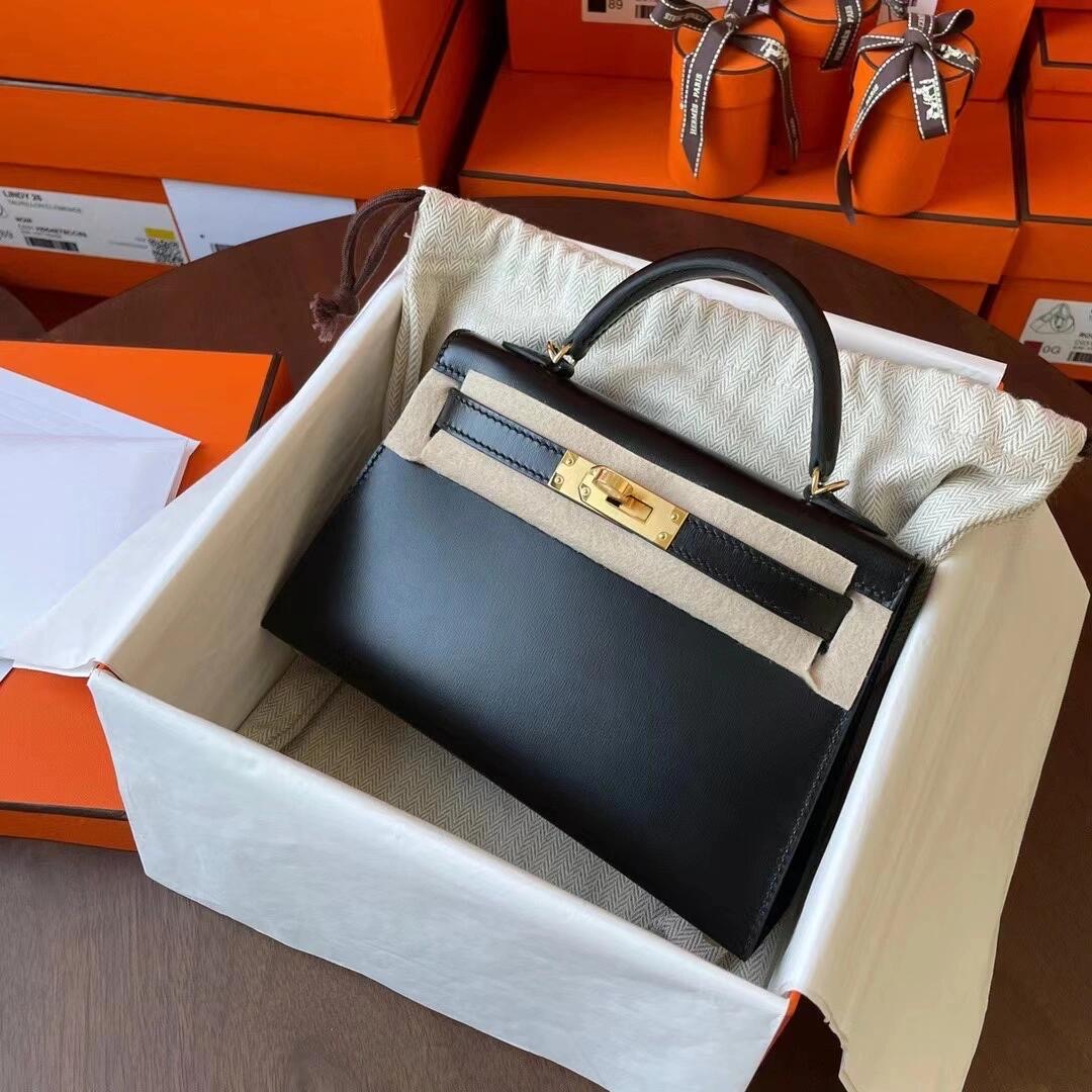 Hermès Mini Kelly With Box Leather