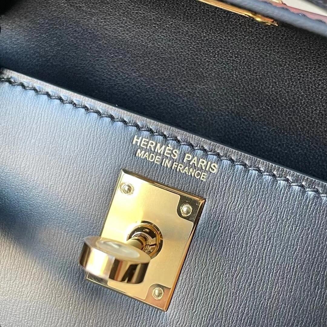 Hermès Mini Kelly With Box Leather