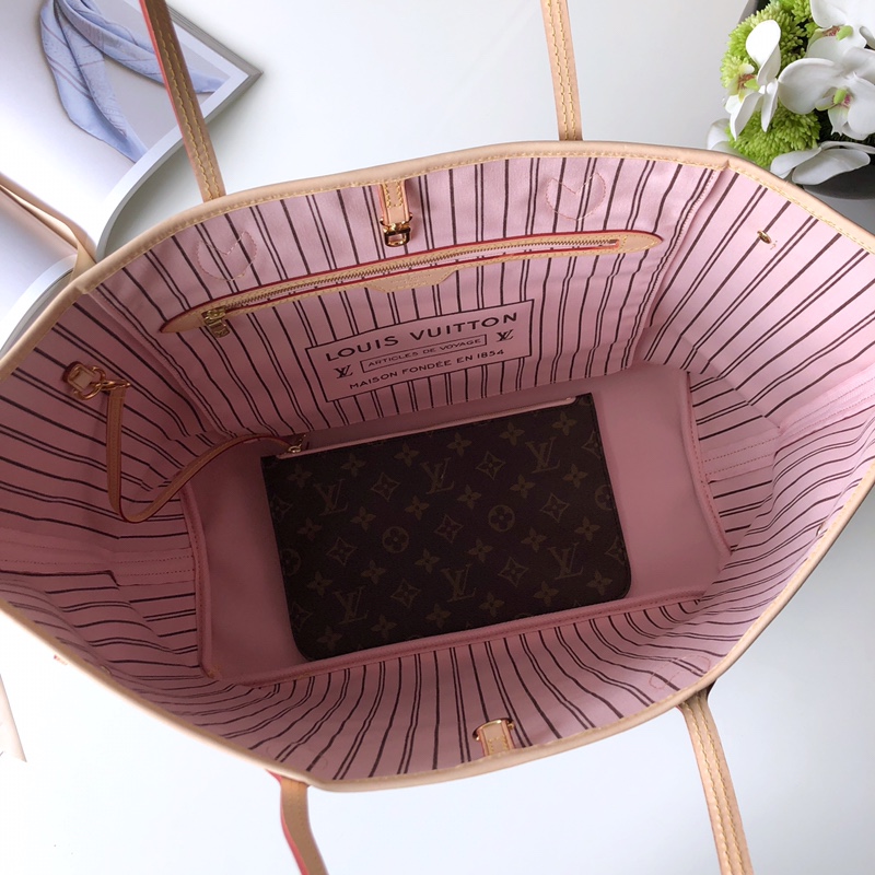l0*is V*t0n neverfull gm (pink inside) -40*33*20cm
