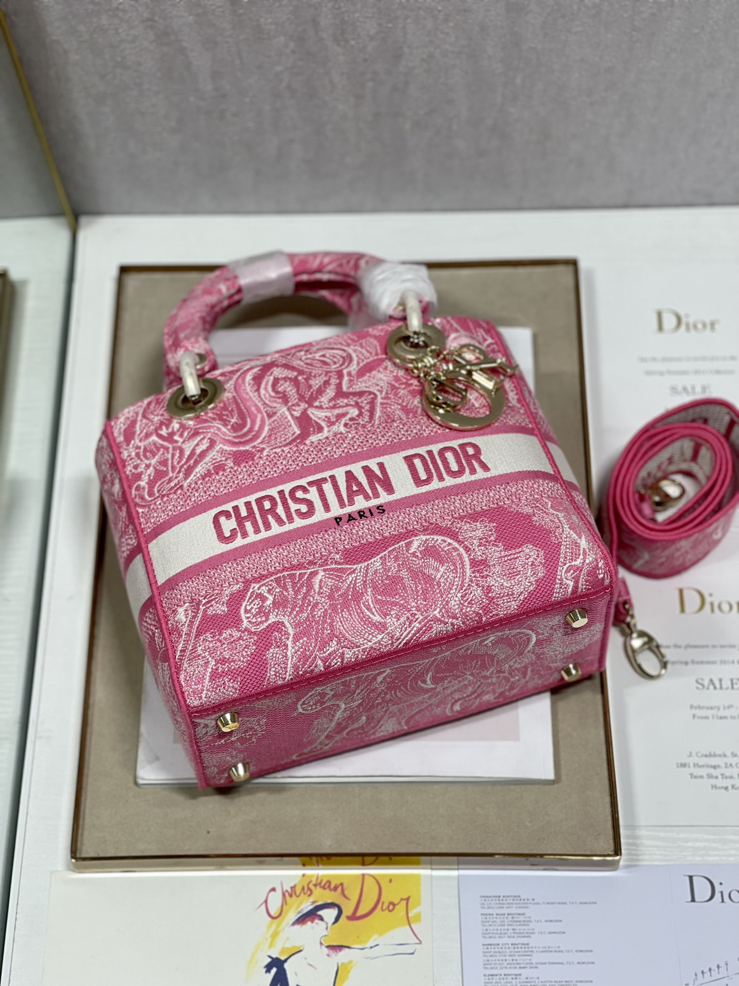 lady D*or handle bag-24cm