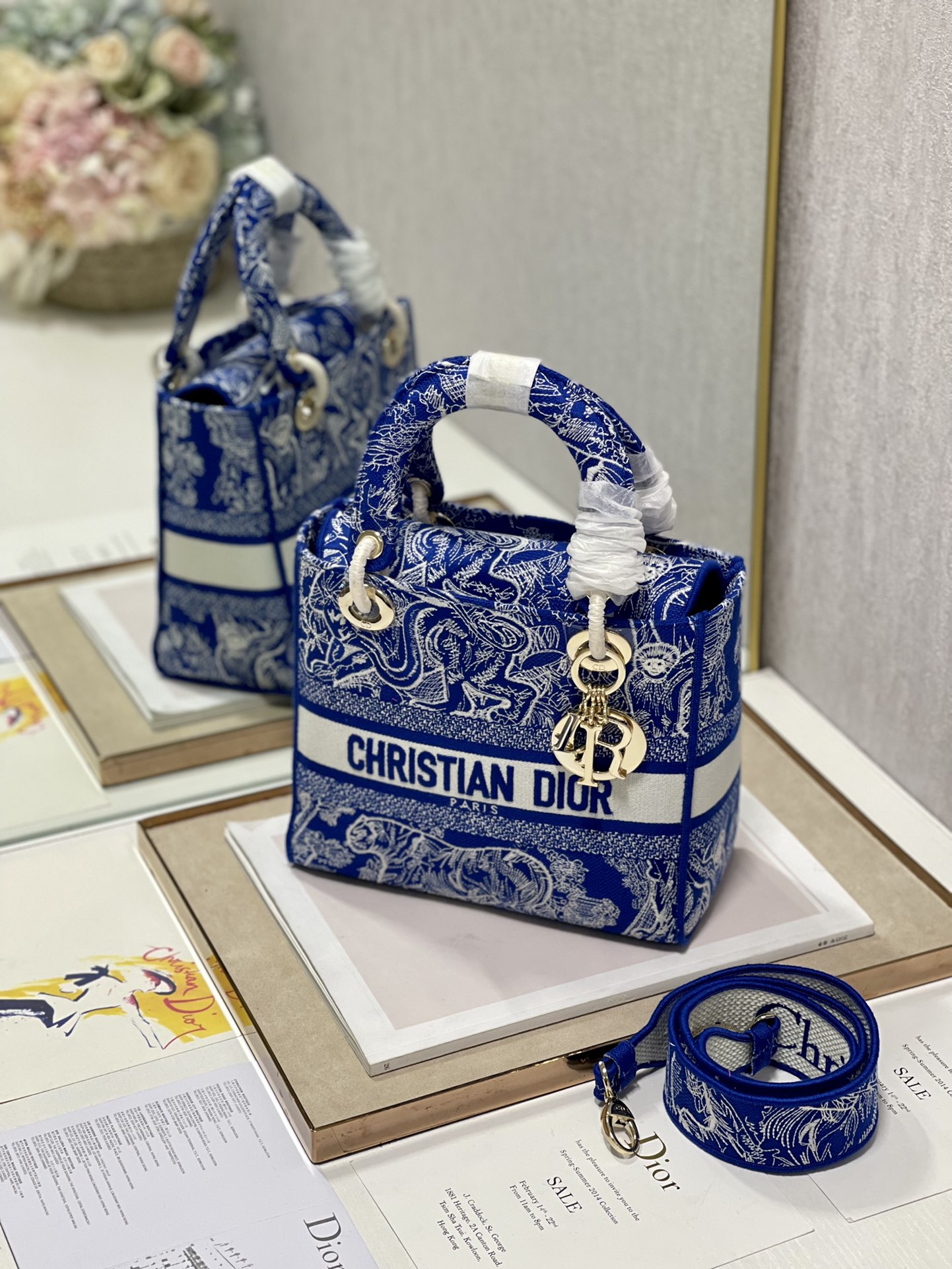 lady D*or handle bag-24cm