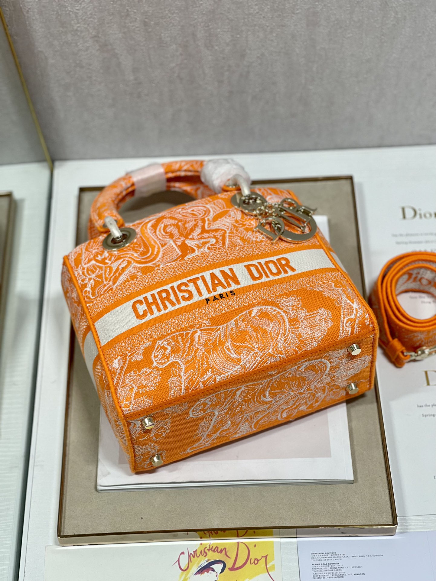 lady D*or handle bag-24cm