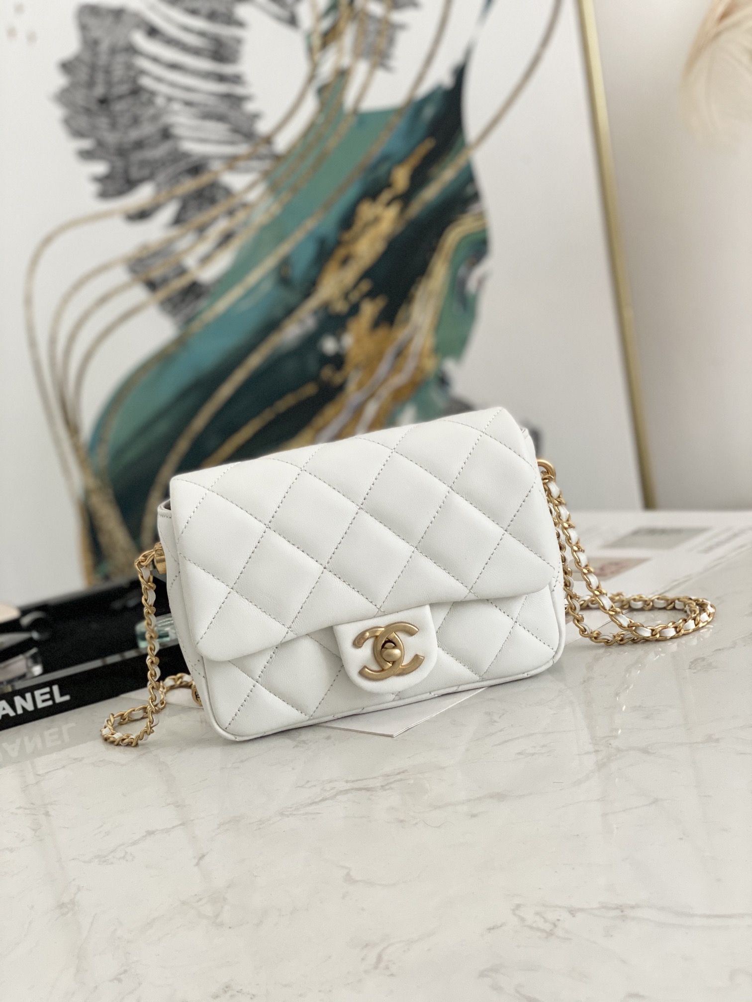 Ch@nel Flap Bag-13*19*6CM