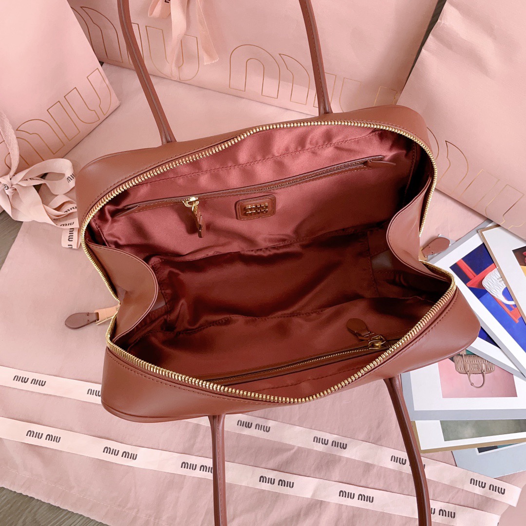 MiuMiu Leather Top Handbag-29X17X9CM