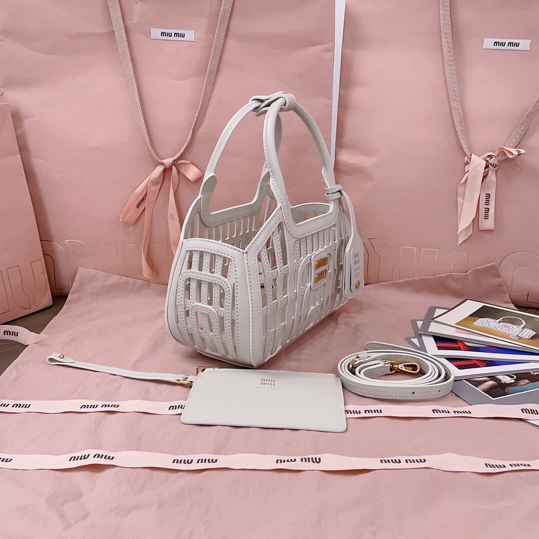 MiuMiu Leather Basket-24*12.5*9CM