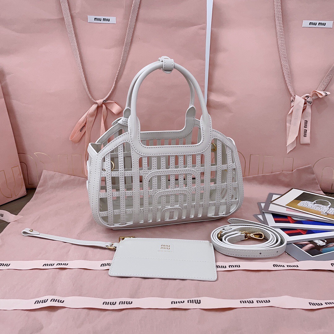 MiuMiu Leather Basket-24*12.5*9CM